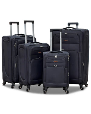 4 Piece Set 20,24,28 and 32 Inches LP 4 Wheel Lightweight Soft Material Luggage Bags with Spinner Wheels