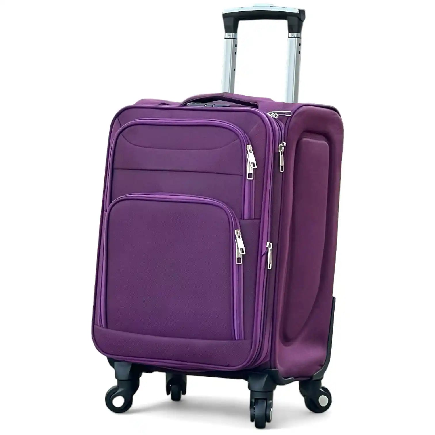 4 Piece Set 20,24,28 and 32 Inches LP 4 Wheel Lightweight Soft Material Luggage Bags with Spinner Wheels