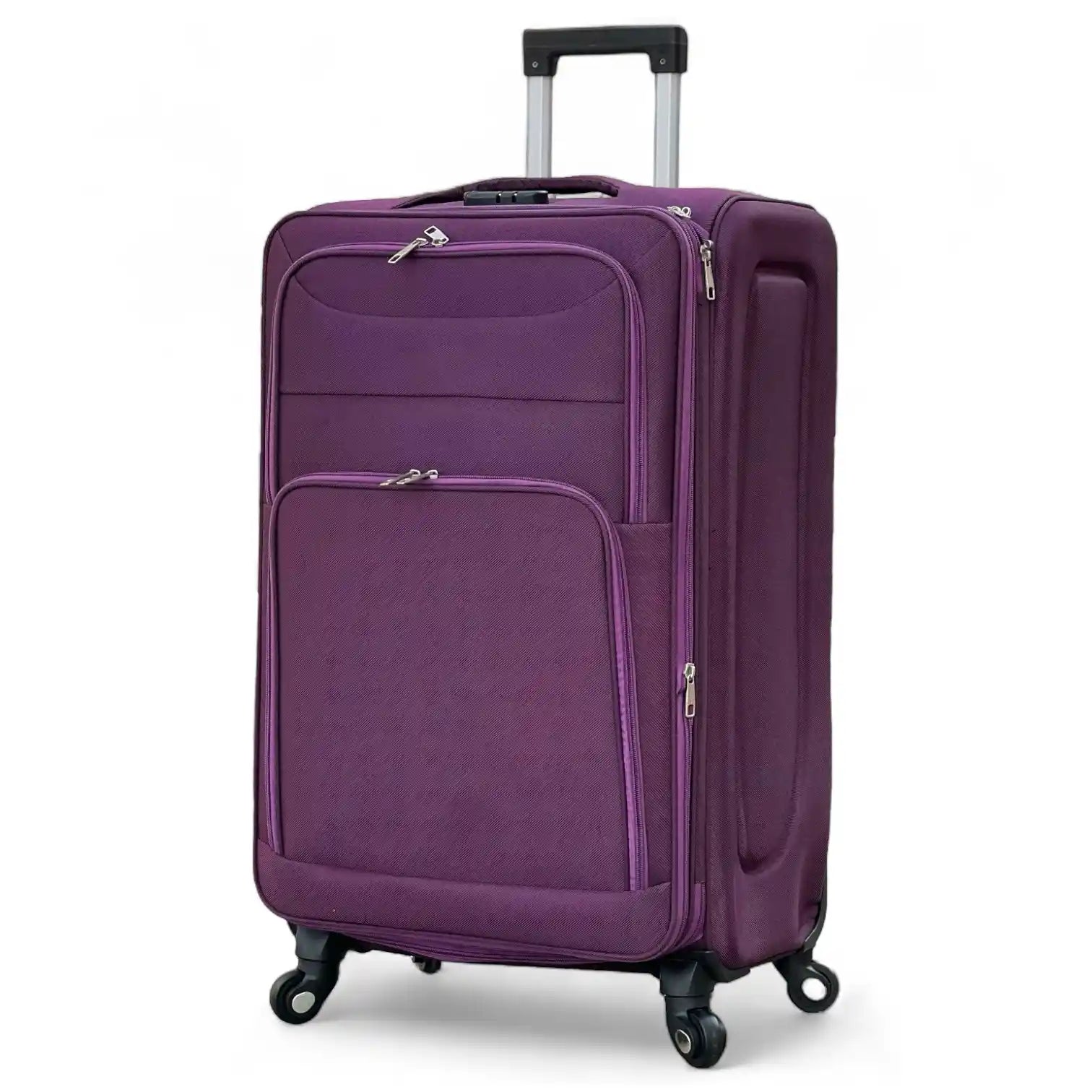 4 Piece Set 20,24,28 and 32 Inches LP 4 Wheel Lightweight Soft Material Luggage Bags with Spinner Wheels