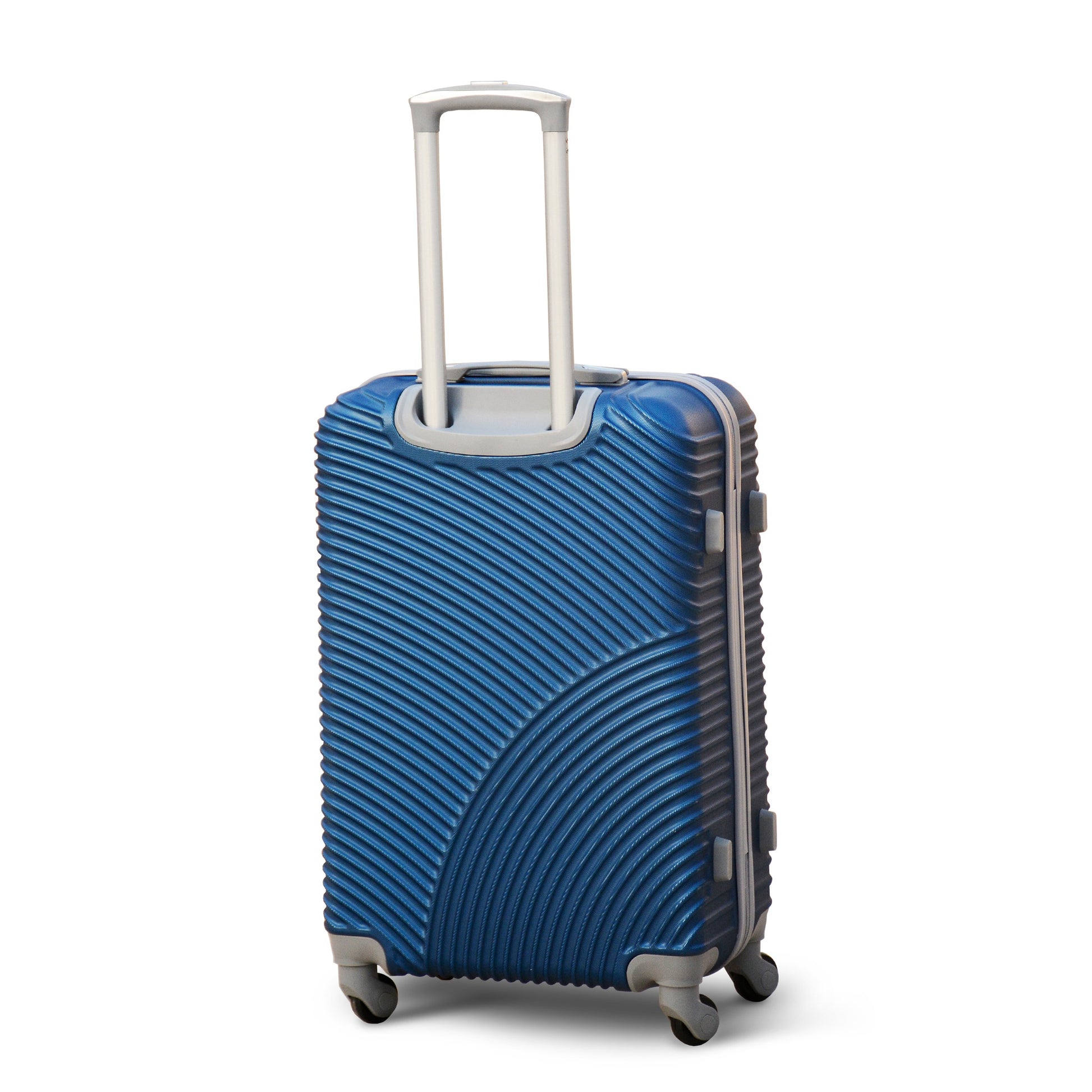 3 Pcs Set 20” 24” 28 Inches Skyline ABS Blue Lightweight ABS Luggage | Hard Case Trolley Bag zaappy uae
