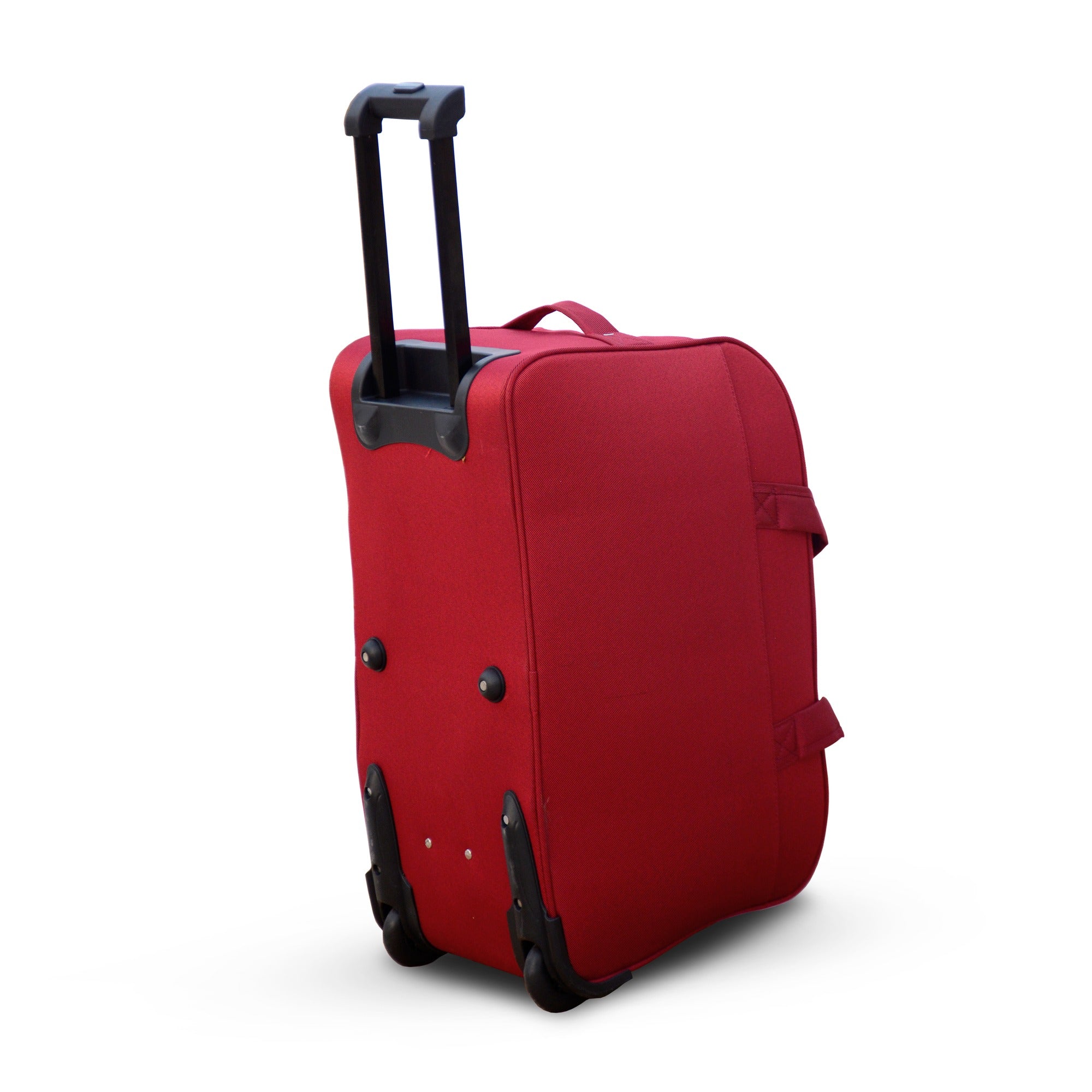 Wheeled Red Material Duffel Bag | Carry On Travel Bag with Wheel
