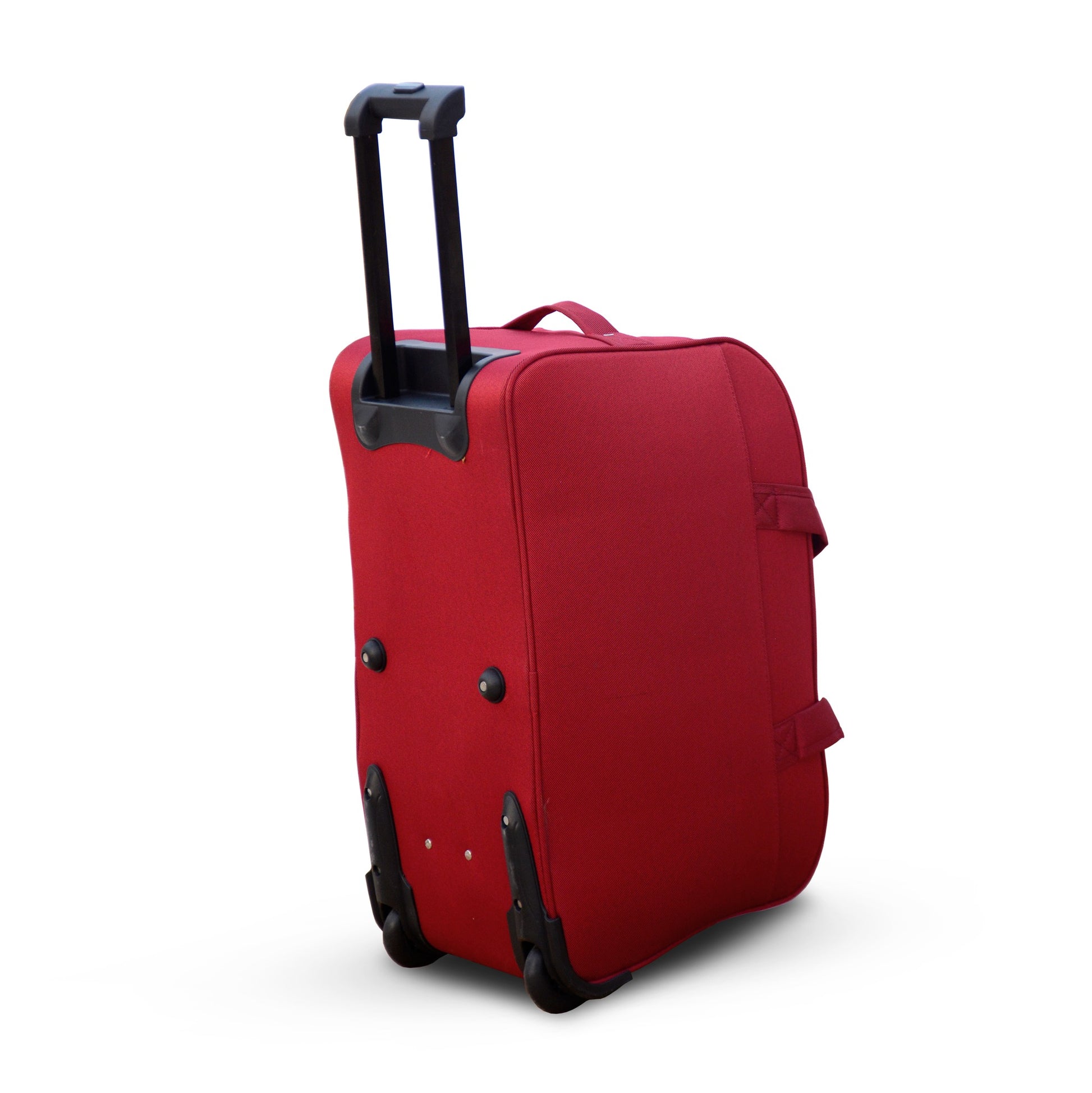 Wheeled Red Material Duffel Bag | Carry on Travel bag With Wheel - 0050 Zaappy