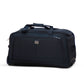 Wheeled Black Material Duffel Bag