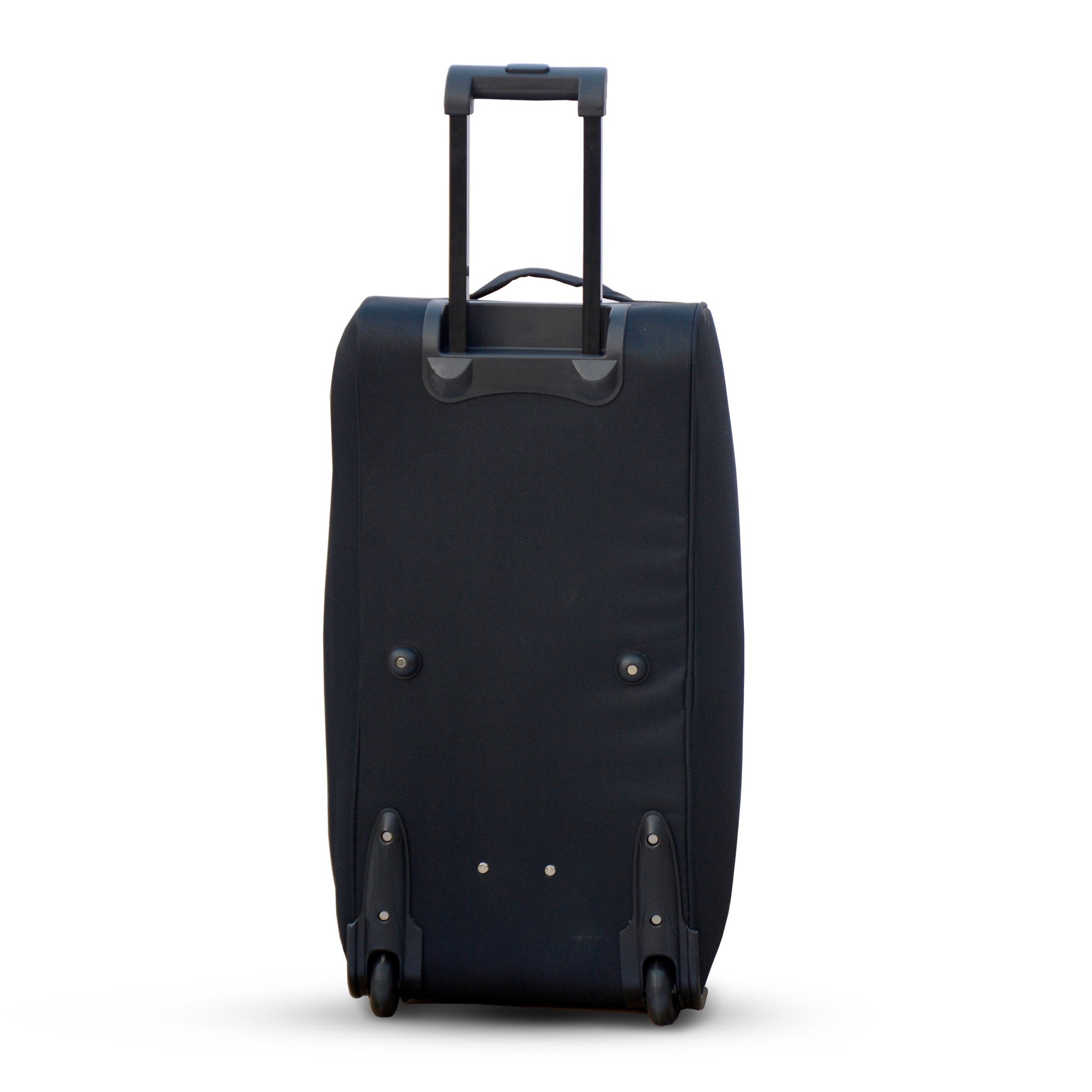 Wheeled Black Material Duffel Bag