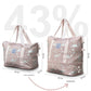 ABC Printed Expandable Lightweight Outdoor Bag with Luggage Handle Sleeve - Water Resistant