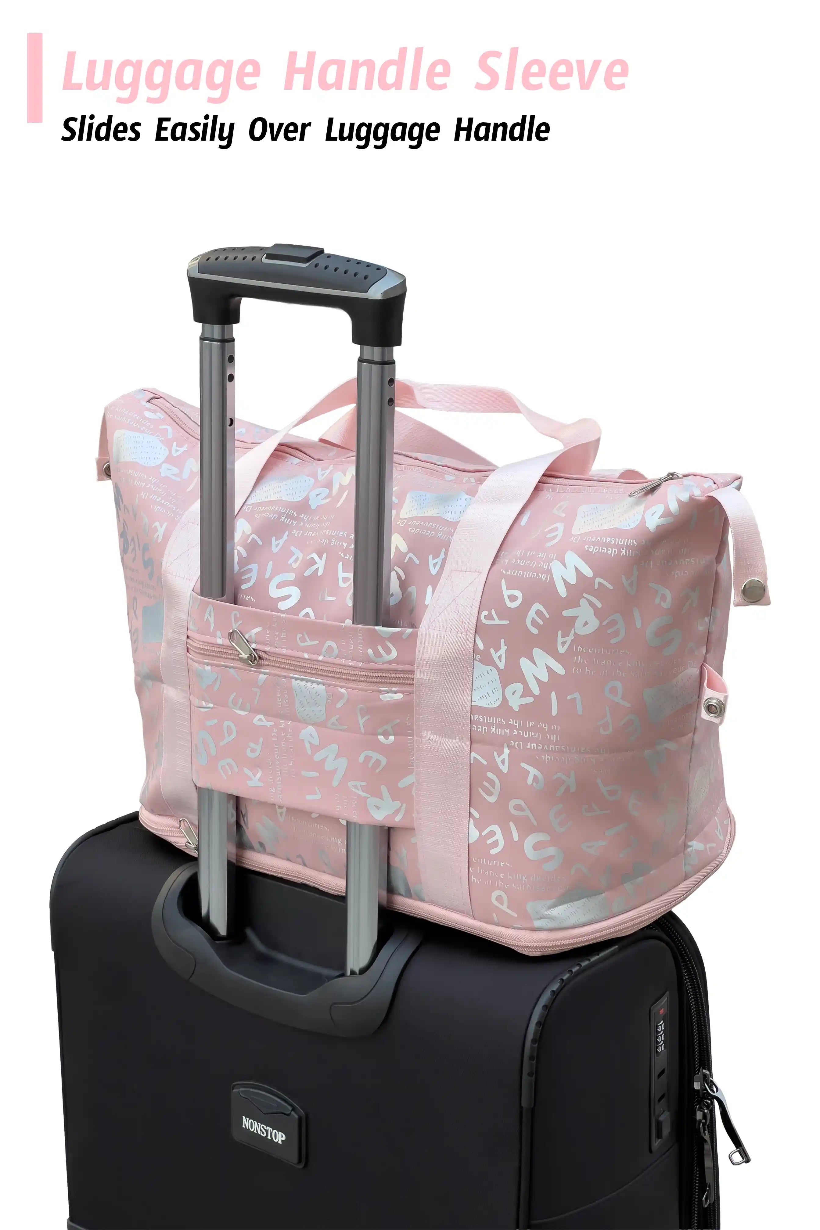 Cute Alphabet Printed Expandable Stylish Outdoor Tote Bag in Multiple Colours