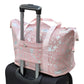 ABC Printed Expandable Lightweight Outdoor Bag with Luggage Handle Sleeve - Water Resistant