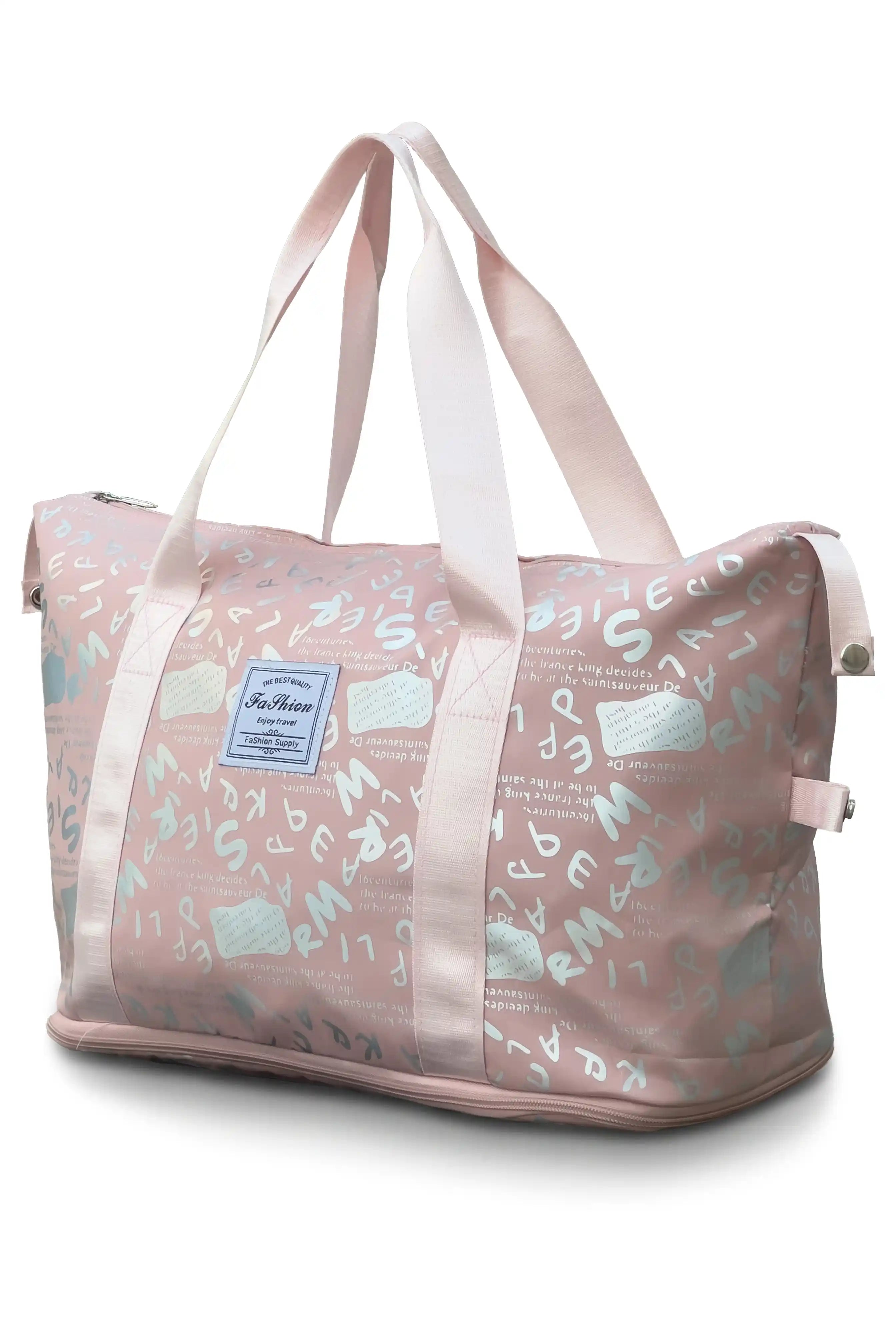 Cute Alphabet Printed Expandable Stylish Outdoor Tote Bag in Multiple Colours