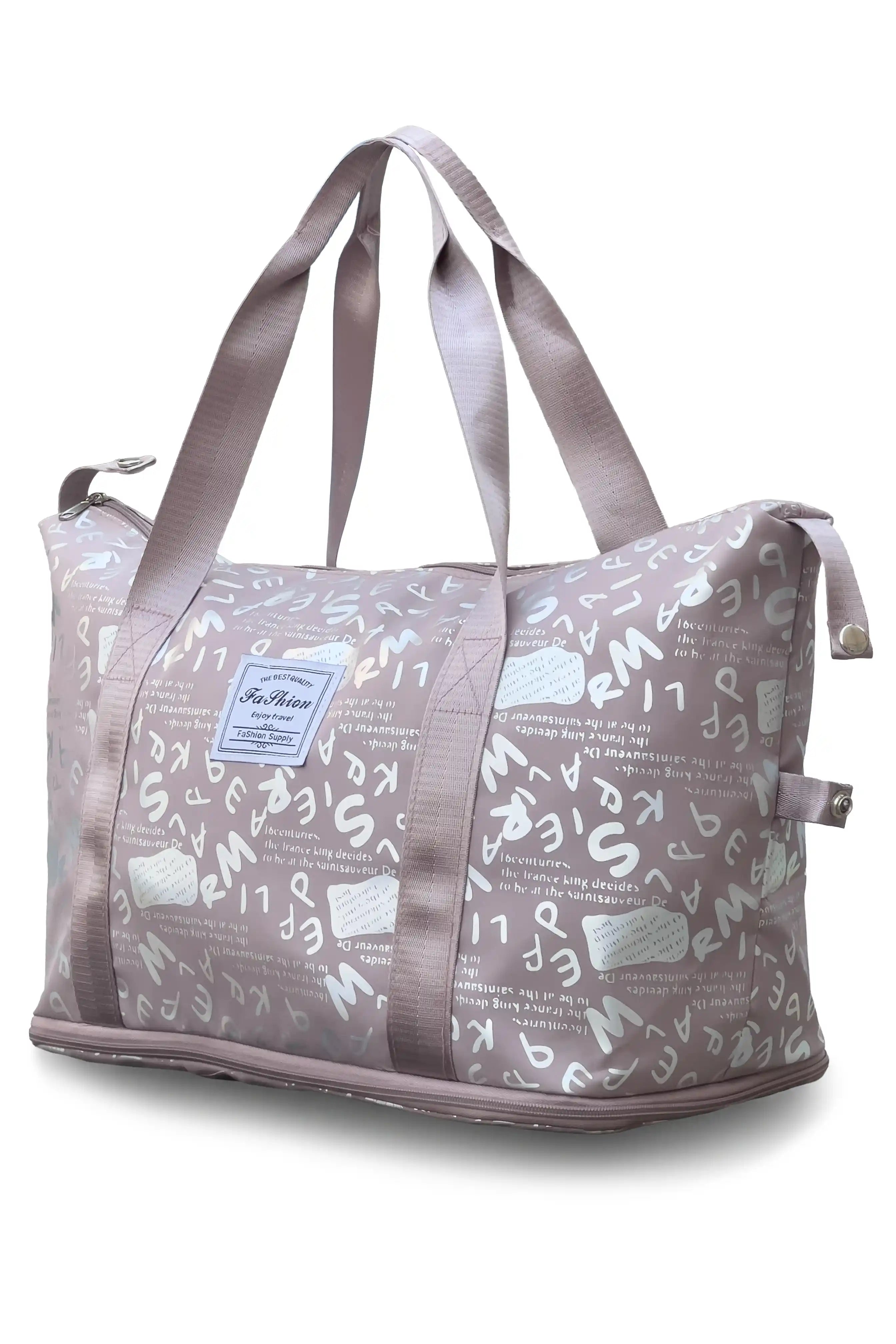 Cute Alphabet Printed Expandable Stylish Outdoor Tote Bag in Multiple Colours