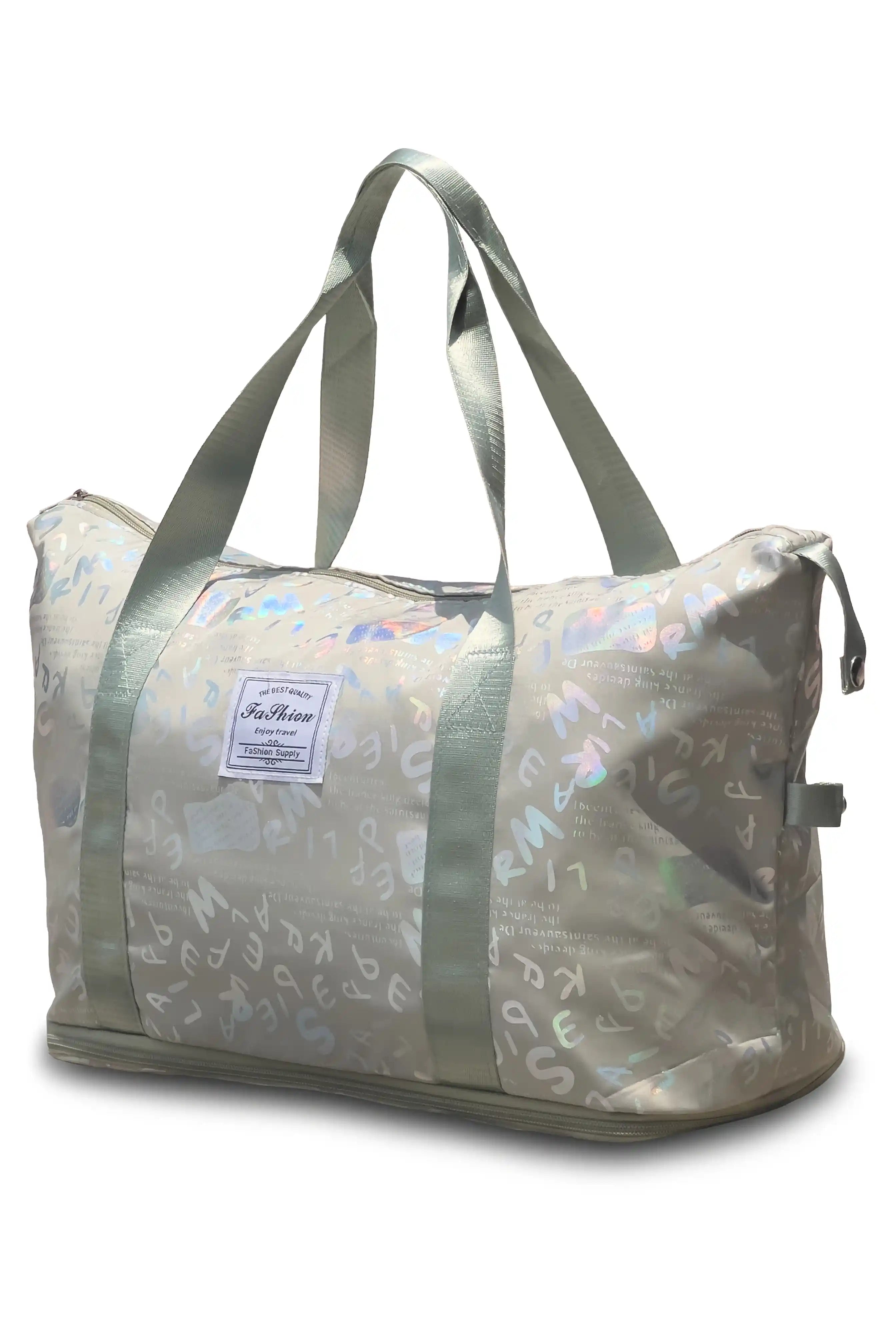 Cute Alphabet Printed Expandable Stylish Outdoor Tote Bag in Multiple Colours