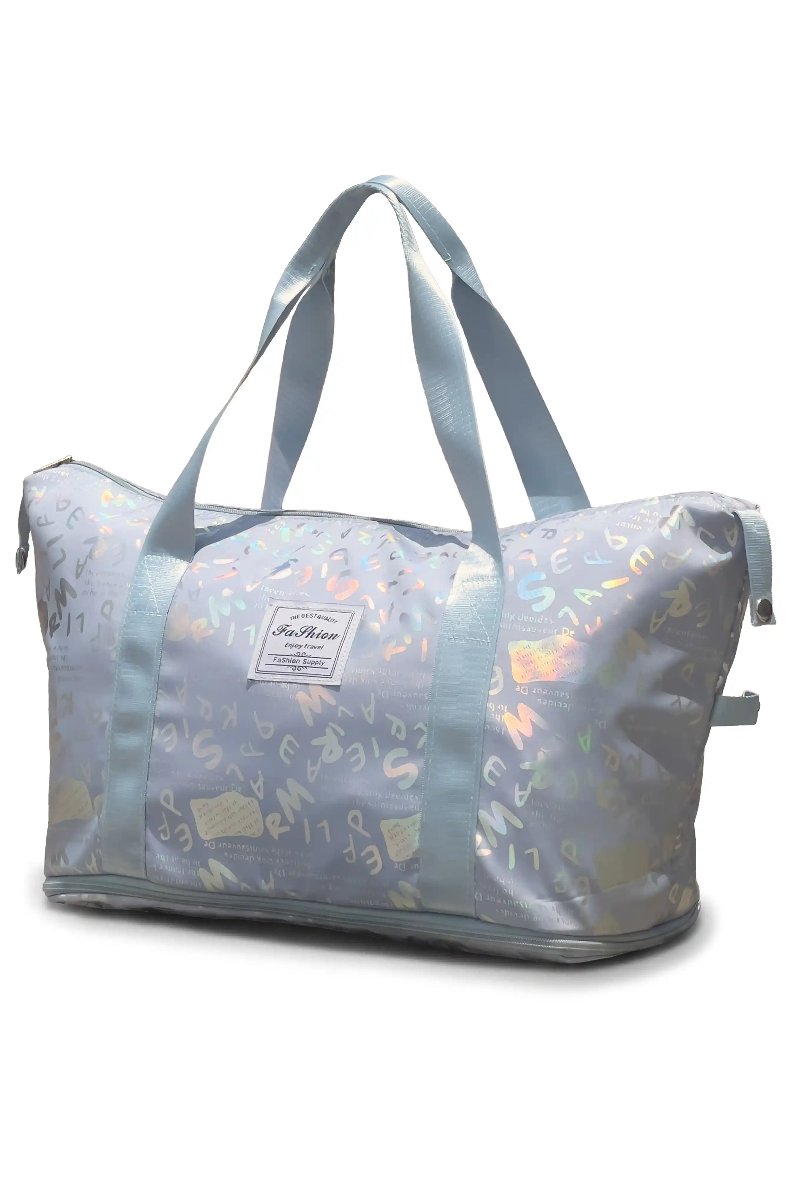 Cute Alphabet Printed Expandable Stylish Outdoor Tote Bag in Multiple Colours