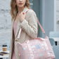 ABC Printed Expandable Lightweight Outdoor Bag with Luggage Handle Sleeve - Water Resistant