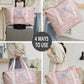ABC Printed Expandable Lightweight Outdoor Bag with Luggage Handle Sleeve - Water Resistant
