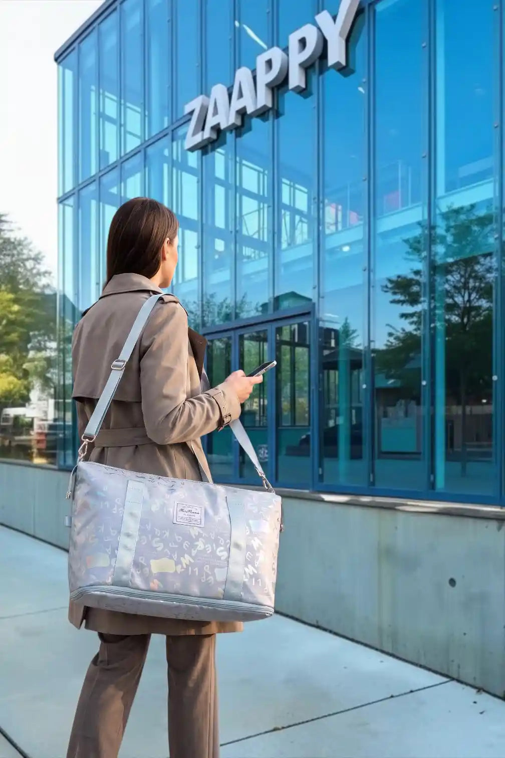 Cute Alphabet Printed Expandable Stylish Outdoor Tote Bag in Multiple Colours