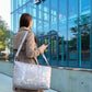 ABC Printed Expandable Lightweight Outdoor Bag with Luggage Handle Sleeve - Water Resistant