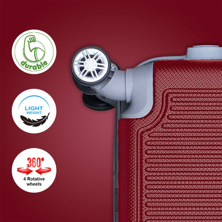 Swiss Class Drive ABS Expandable Luggage with Spinner Wheels | 20, 24, 28 Inches