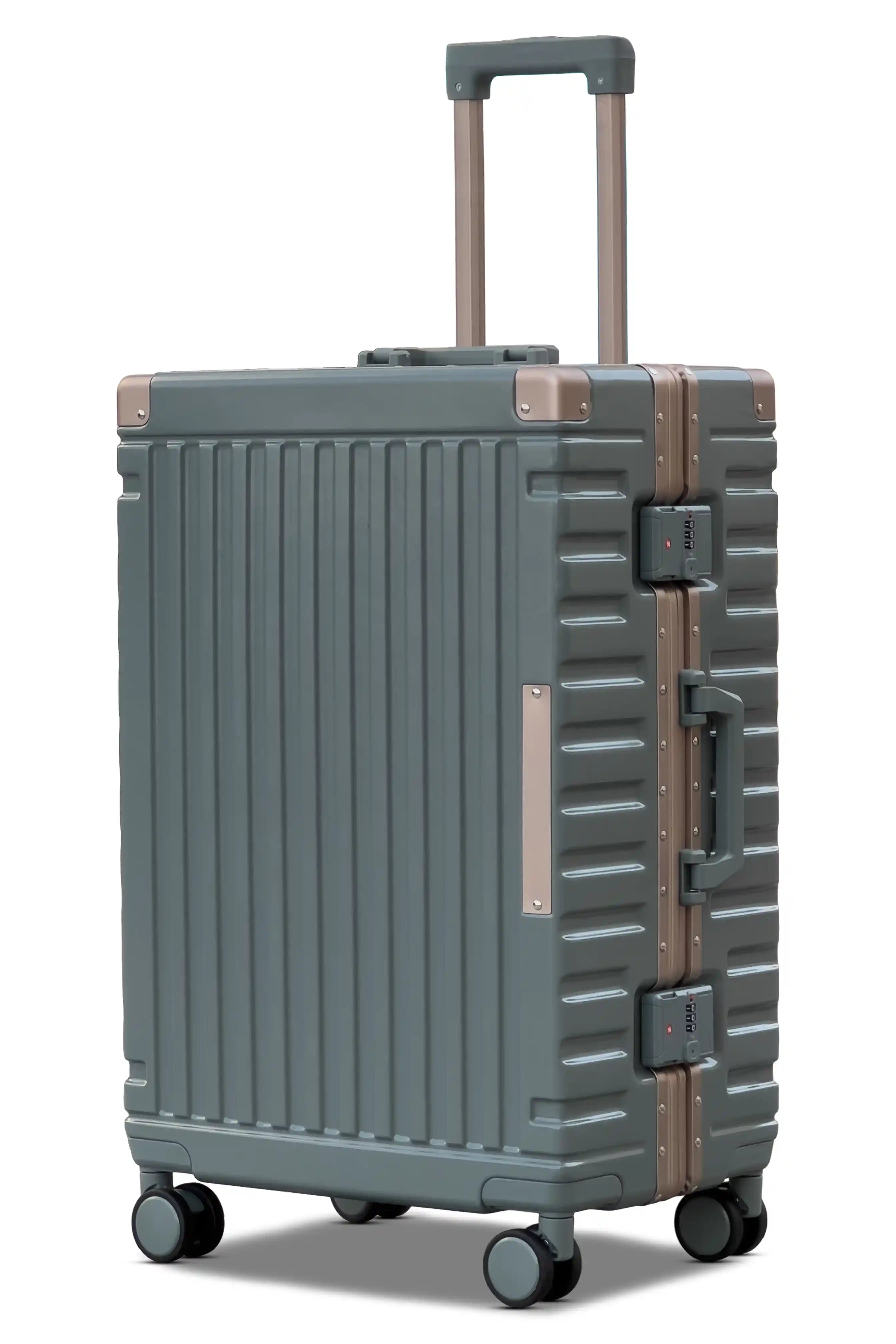 Aeris Aluminium Framed Lightweight 3 Pcs Set (20/24/28 Inch) Luggage Bags with Smooth Spinner Wheels