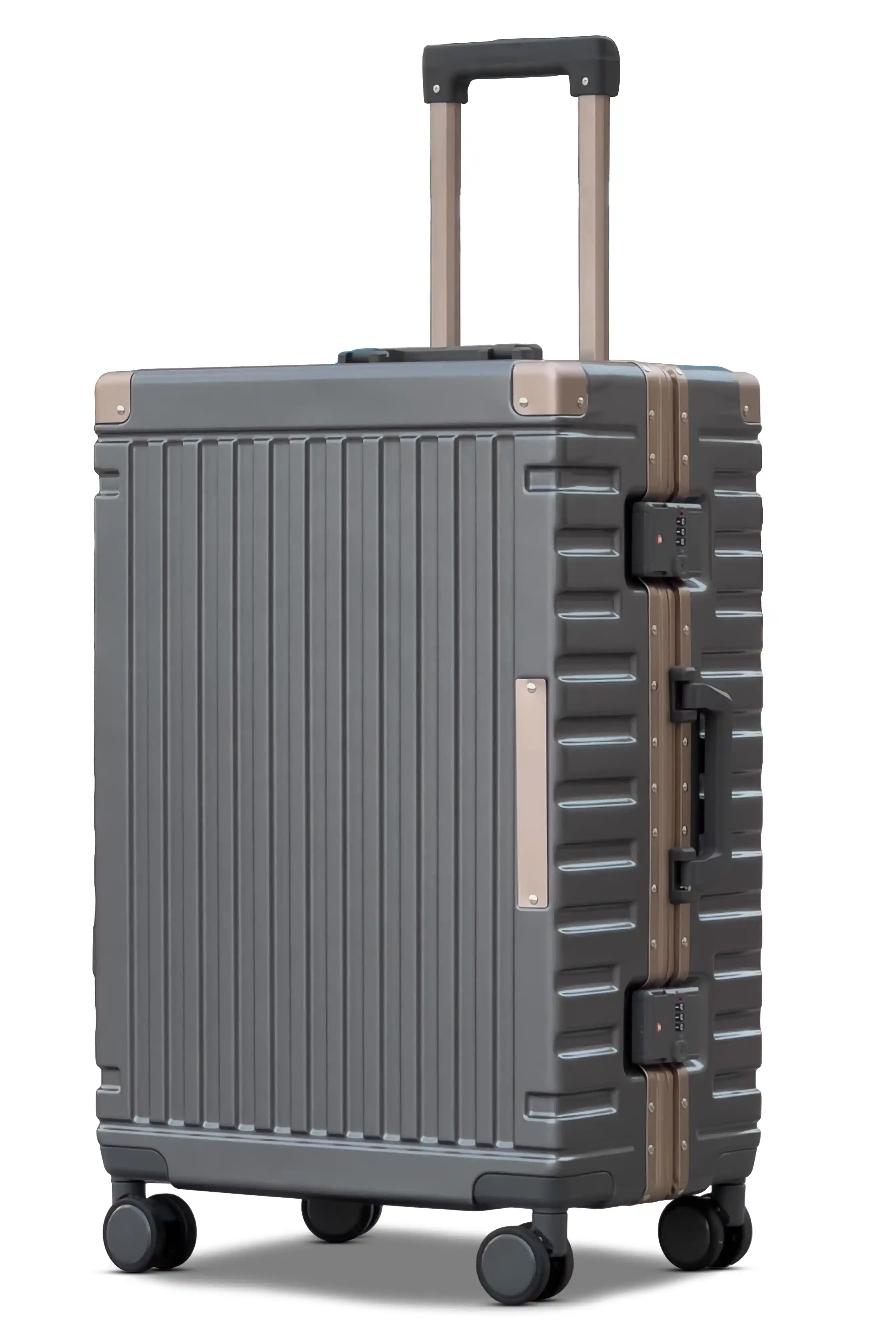 Aeris Aluminium Framed Lightweight 3 Pcs Set (20/24/28 Inch) Luggage Bags with Smooth Spinner Wheels