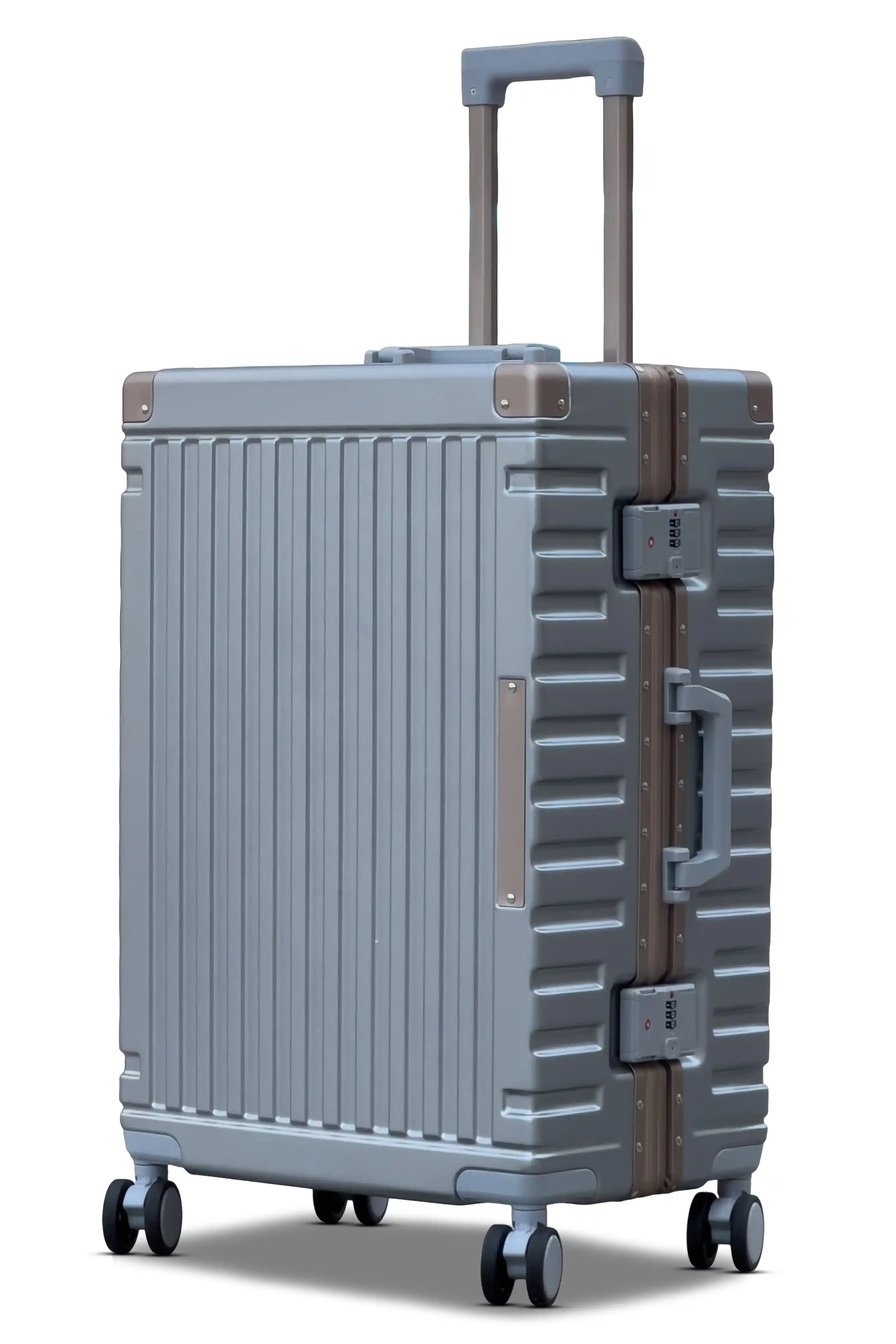 Aeris Aluminium Framed Lightweight 3 Pcs Set (20/24/28 Inch) Luggage Bags with Smooth Spinner Wheels