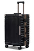 24 Inch Medium Size Checked In Aeris Aluminium Framed Lightweight Luggage Bags with Smooth Spinner Wheels