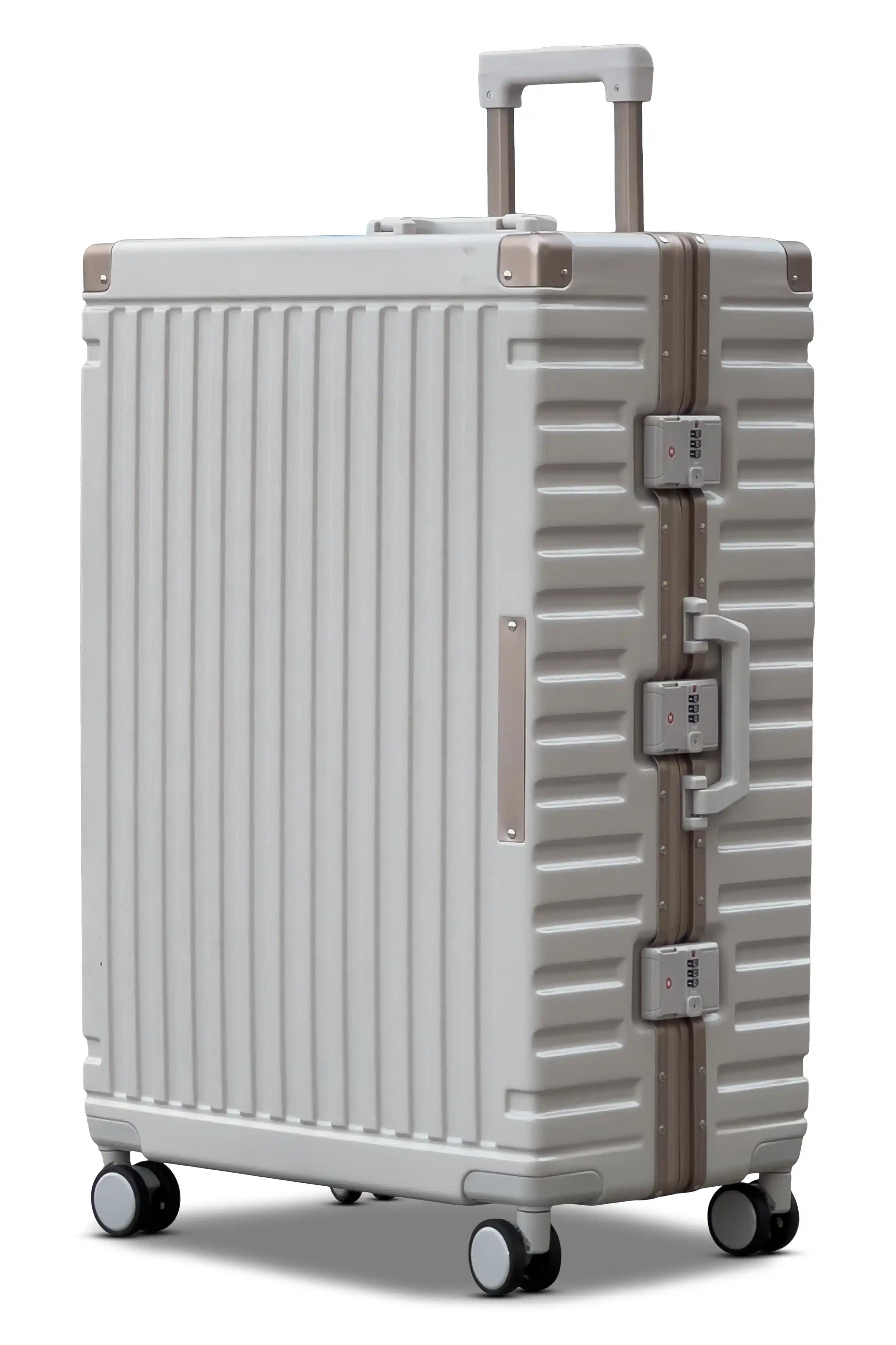 Aeris Aluminium Framed Lightweight 3 Pcs Set (20/24/28 Inch) Luggage Bags with Smooth Spinner Wheels
