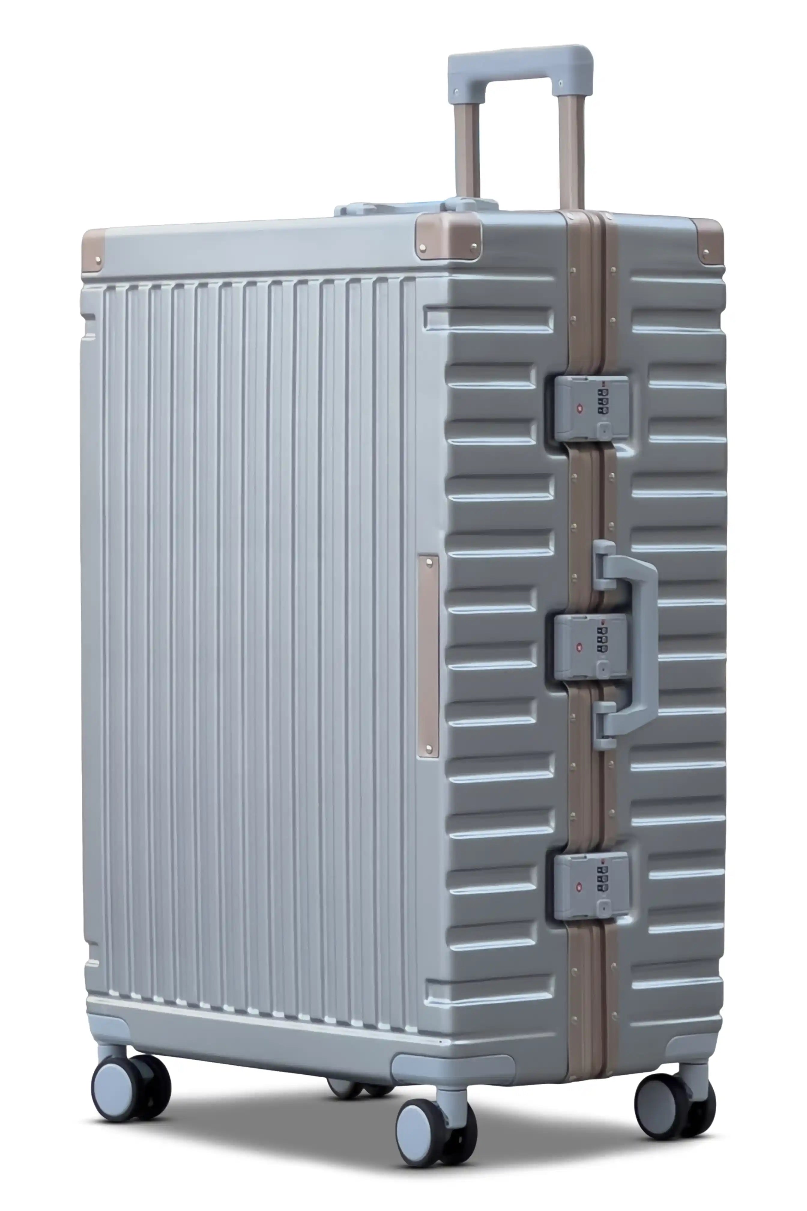 Aeris Aluminium Framed Lightweight 3 Pcs Set (20/24/28 Inch) Luggage Bags with Smooth Spinner Wheels