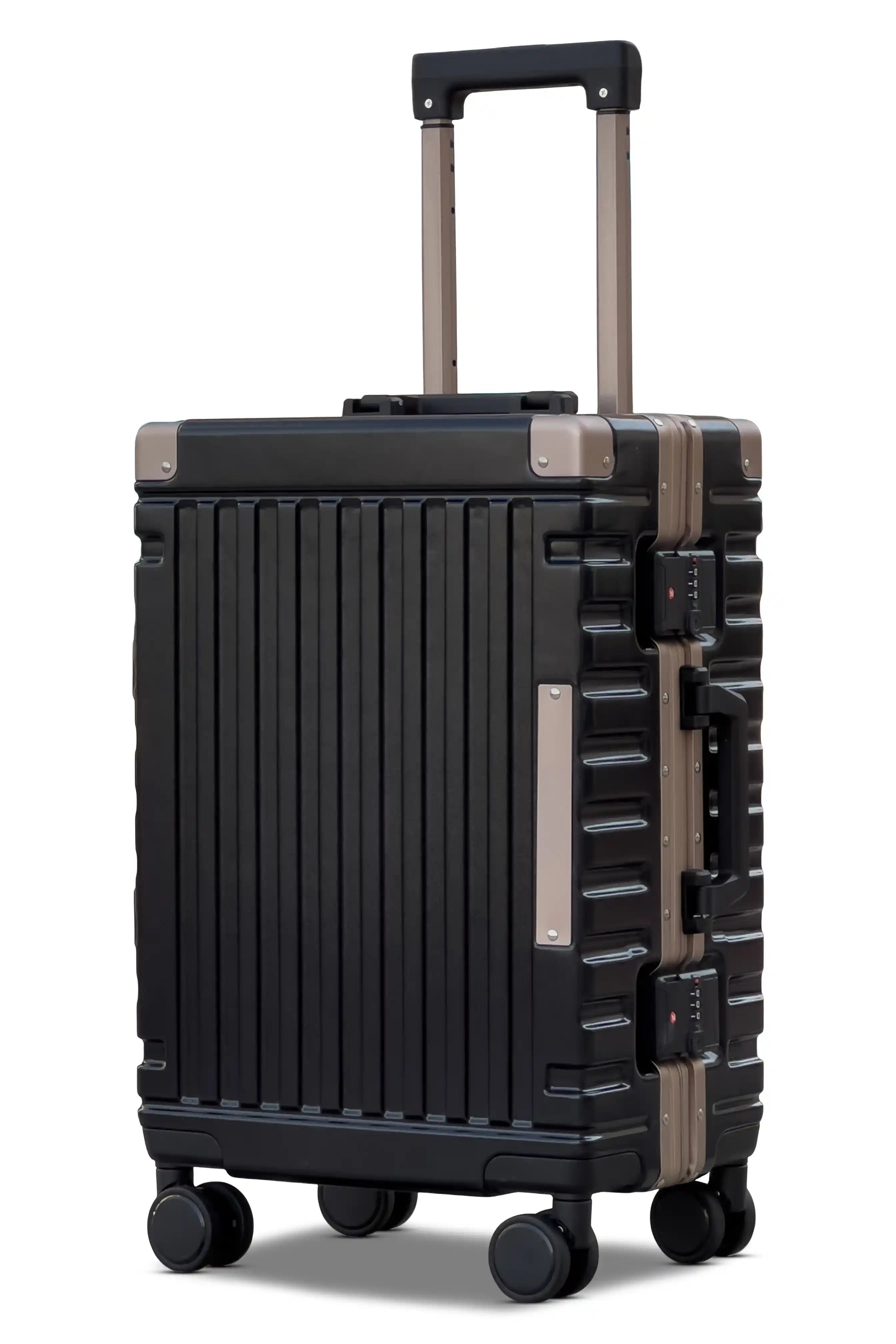 Aeris Aluminium Framed Lightweight 3 Pcs Set (20/24/28 Inch) Luggage Bags with Smooth Spinner Wheels