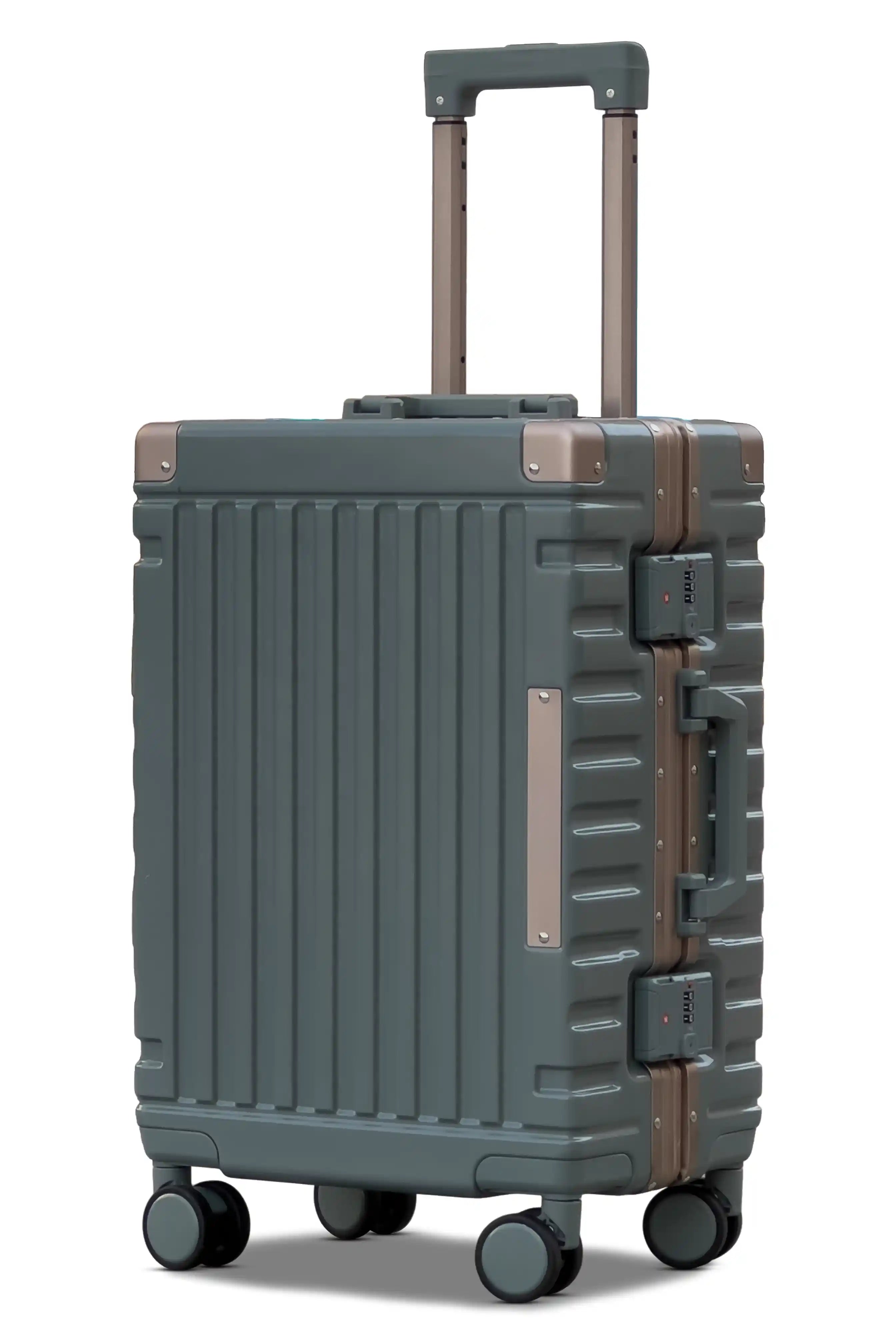 Aeris Aluminium Framed Lightweight 3 Pcs Set (20/24/28 Inch) Luggage Bags with Smooth Spinner Wheels