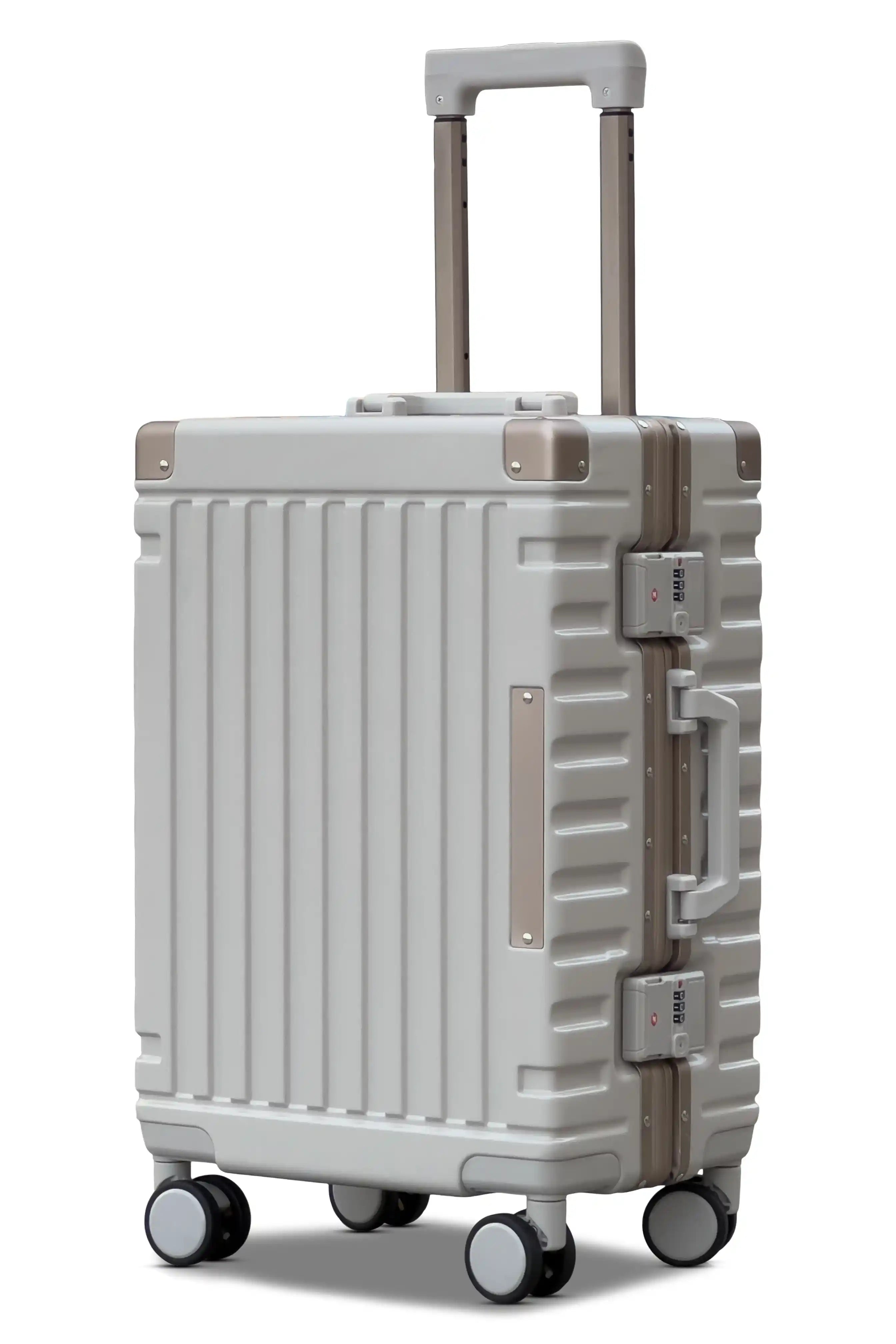 Aeris Aluminium Framed Lightweight 3 Pcs Set (20/24/28 Inch) Luggage Bags with Smooth Spinner Wheels