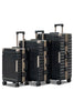Aeris Aluminium Framed Lightweight 3 Pcs Set (20/24/28 Inch) Luggage Bags with Smooth Spinner Wheels