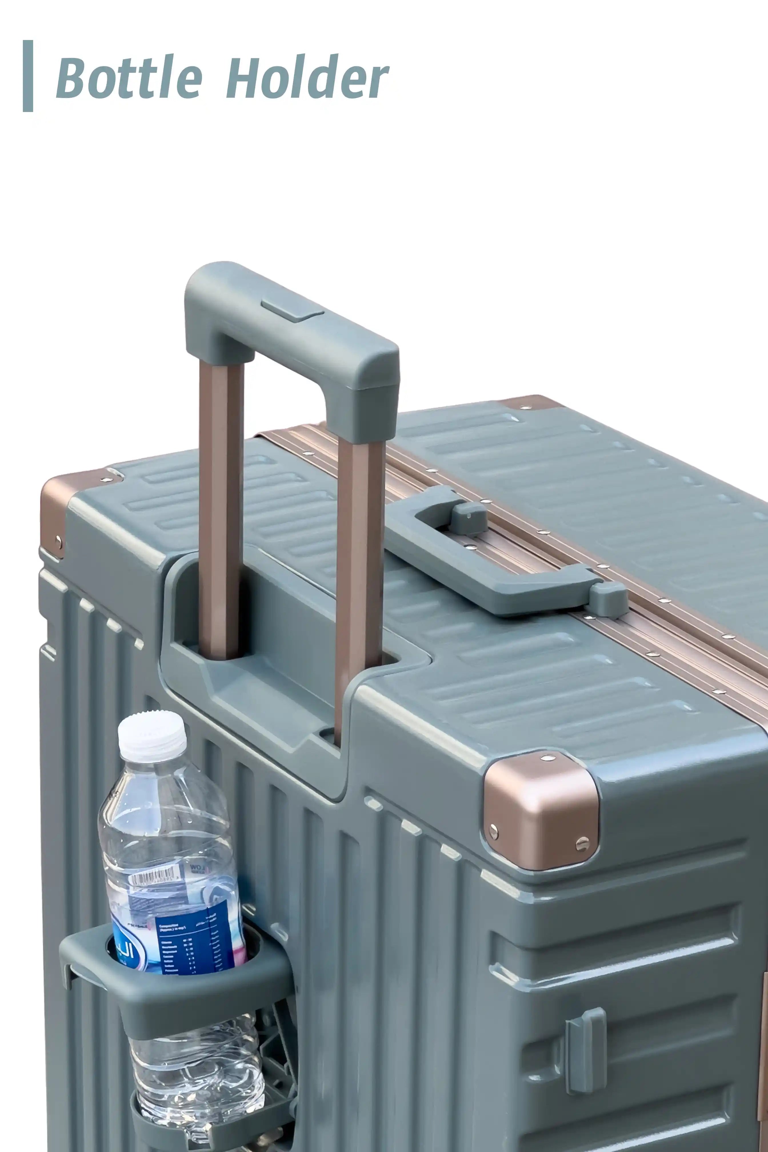 Aeris Aluminium Framed Lightweight 3 Pcs Set (20/24/28 Inch) Luggage Bags with Smooth Spinner Wheels