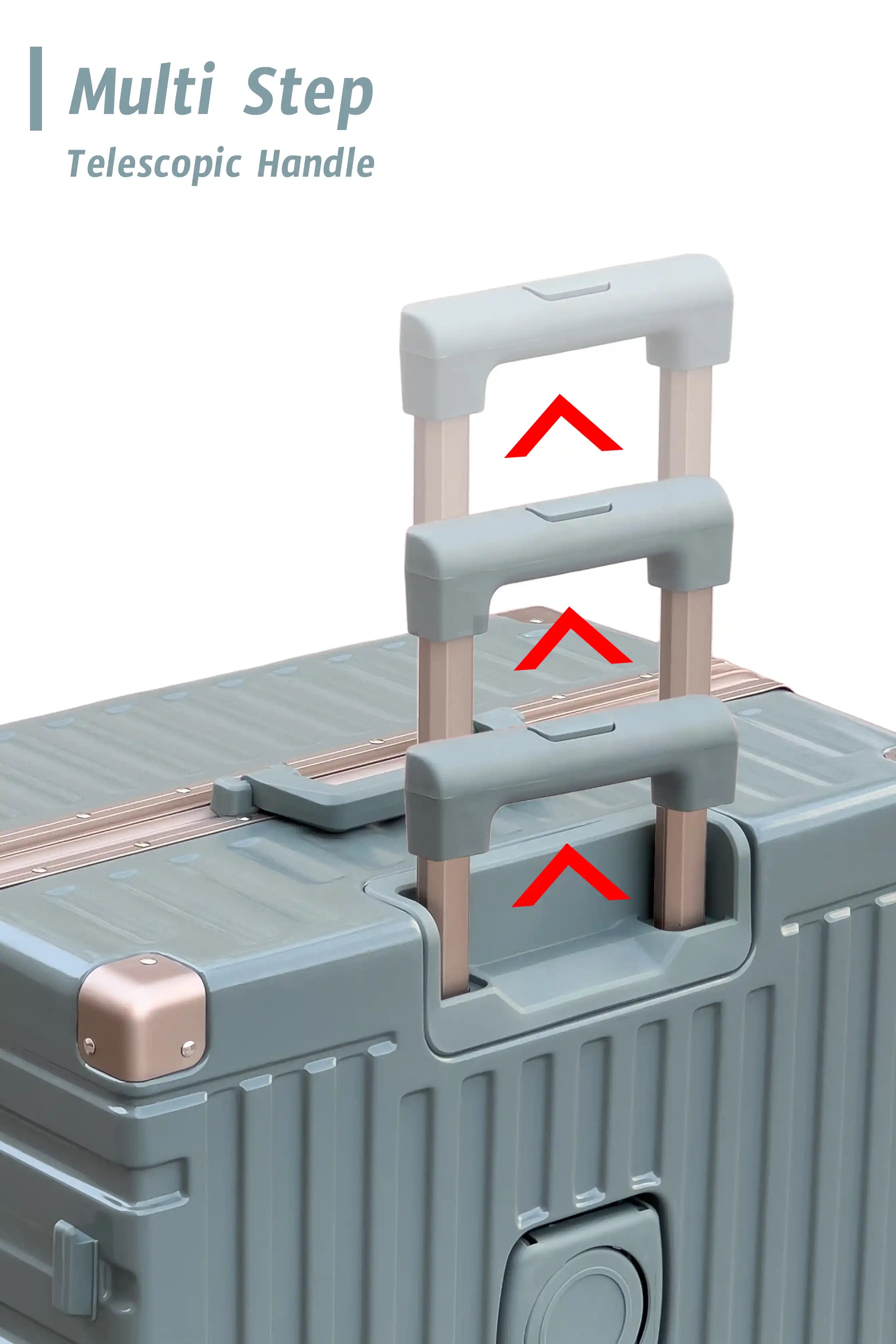 Aeris Aluminium Framed Lightweight 3 Pcs Set (20/24/28 Inch) Luggage Bags with Smooth Spinner Wheels
