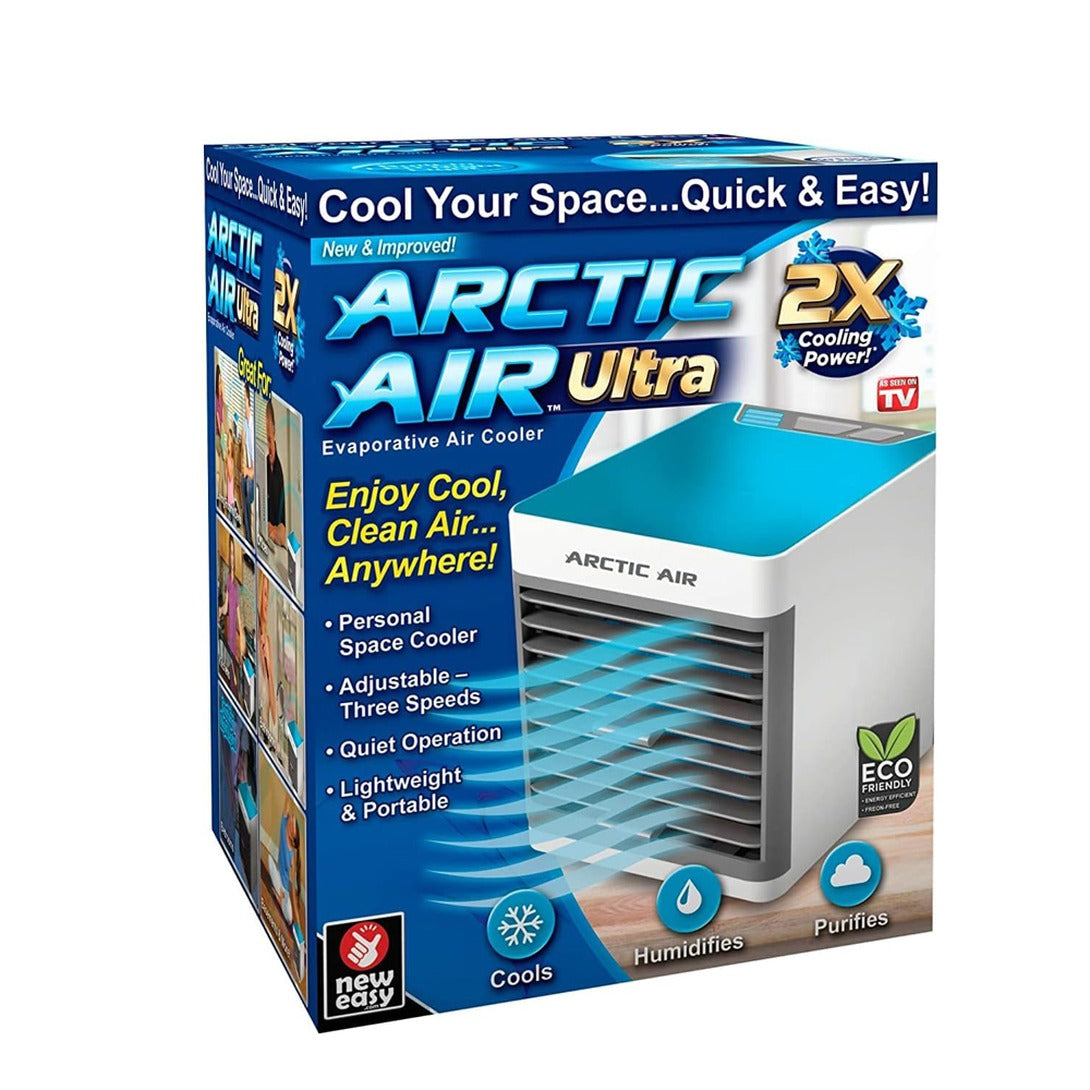 3-in-1 Portable USB Air Cooler Fan | Evaporative Mini Air Conditioner With LED Light Zaappy