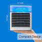 3-in-1 Portable USB Air Cooler Fan | Evaporative Mini Air Conditioner With LED Light Zaappy