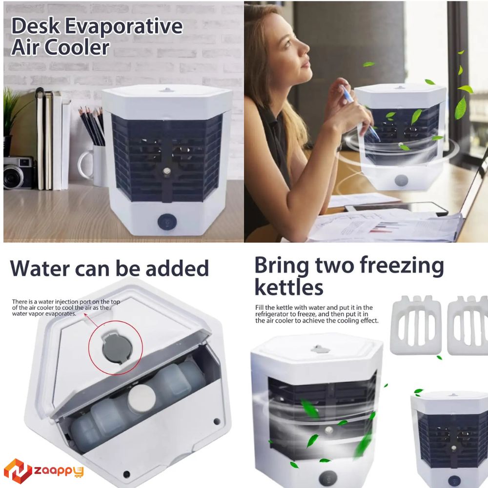Mini Portable Air Cooler Fan | Evaporative Mini Air Conditioner Fan | TT0025 Zaappy.com