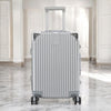Hard Shell Without Zipper Silver Luggage with Spinner Wheel In Aluminium Frame | 3 Piece Set 20, 24 and 28 Inches