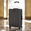 Black Aluminium Framed Hard Shell Without Zipper TSA Spinner Wheel Luggage | 3 Piece Set 20