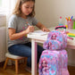 Aqua Queeny Wheeled 3 Pcs Set School Bag, Lightweight With Multiple Compartments And Adjustable Padded Straps