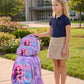 Aqua Queeny Wheeled 3 Pcs Set School Bag, Lightweight With Multiple Compartments And Adjustable Padded Straps