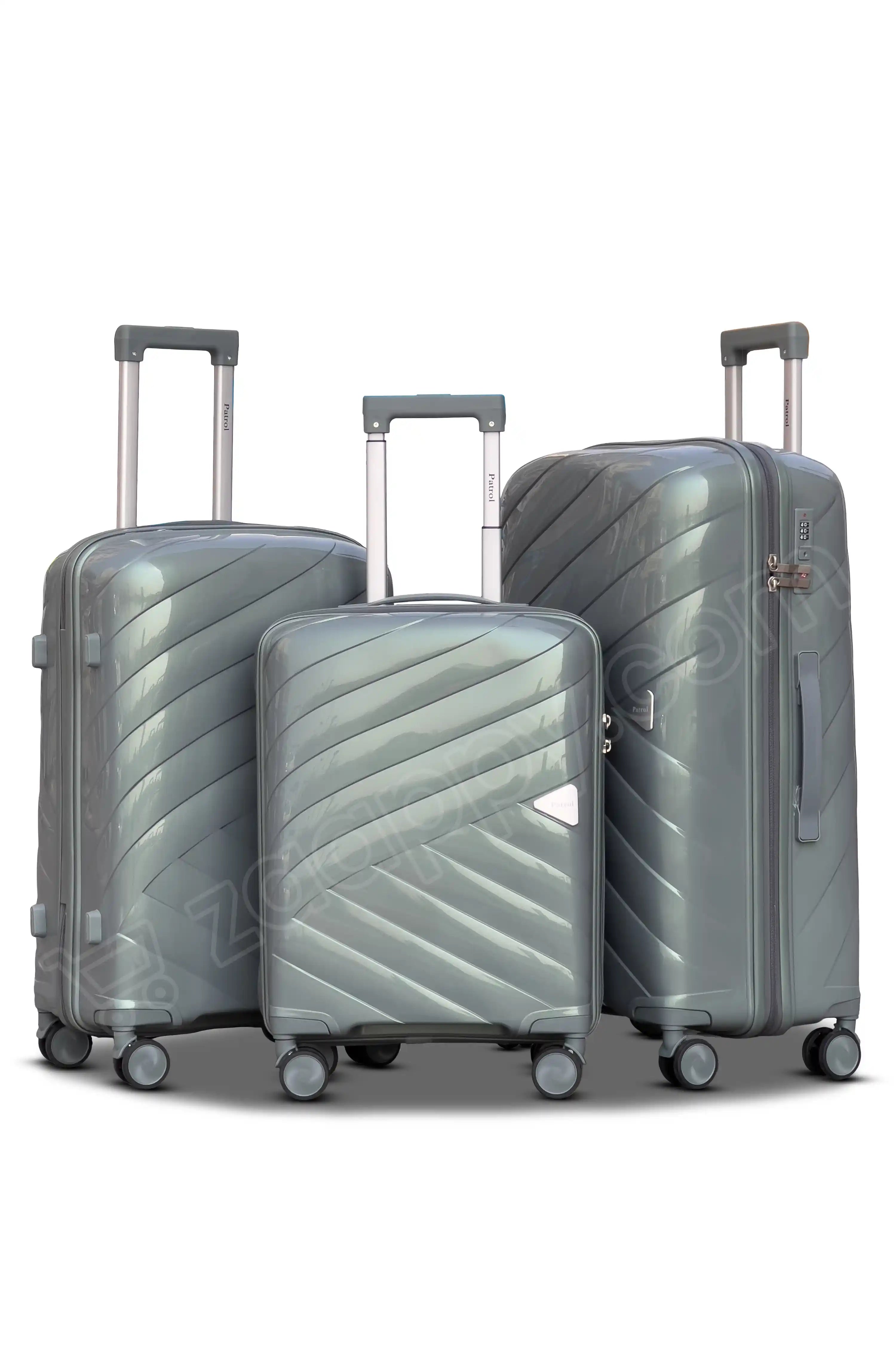 Aqualite Glossy 4 Pcs Hardside Luggage Set Durable Unbreakable PP Spinner Suitcase