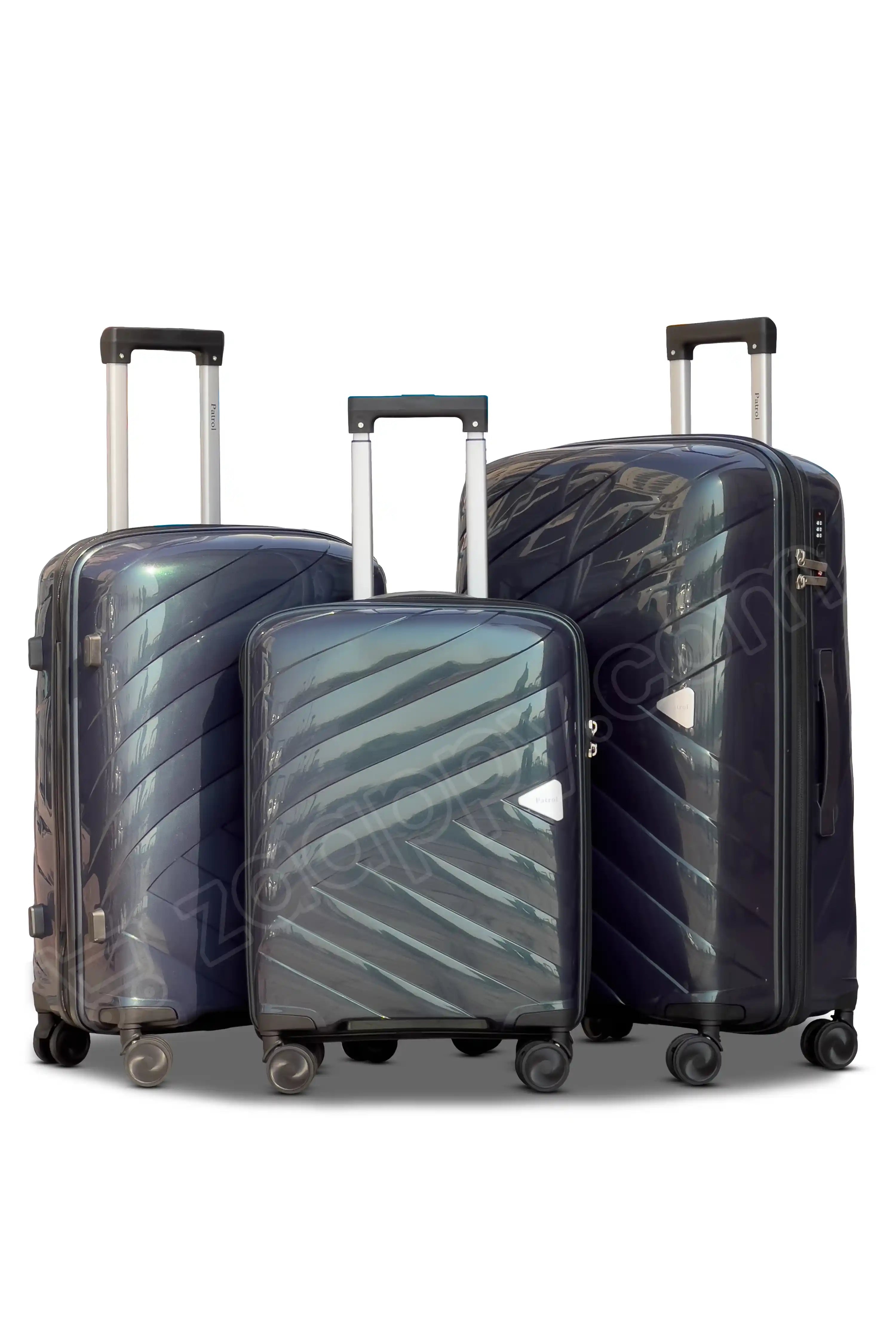 Aqualite Glossy 4 Pcs Hardside Luggage Set Durable Unbreakable PP Spinner Suitcase