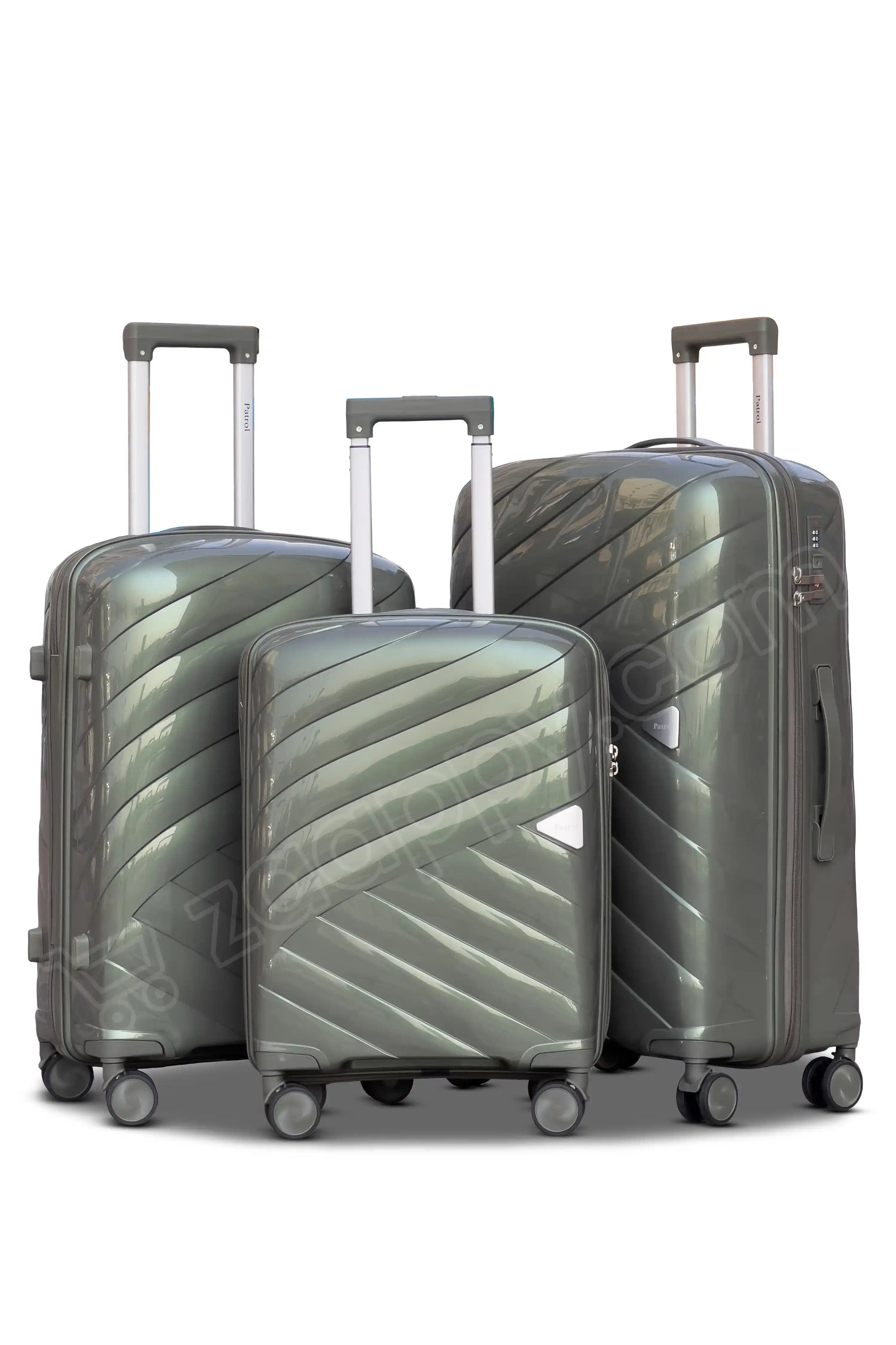 Aqualite Glossy 4 Pcs Hardside Luggage Set Durable Unbreakable PP Spinner Suitcase