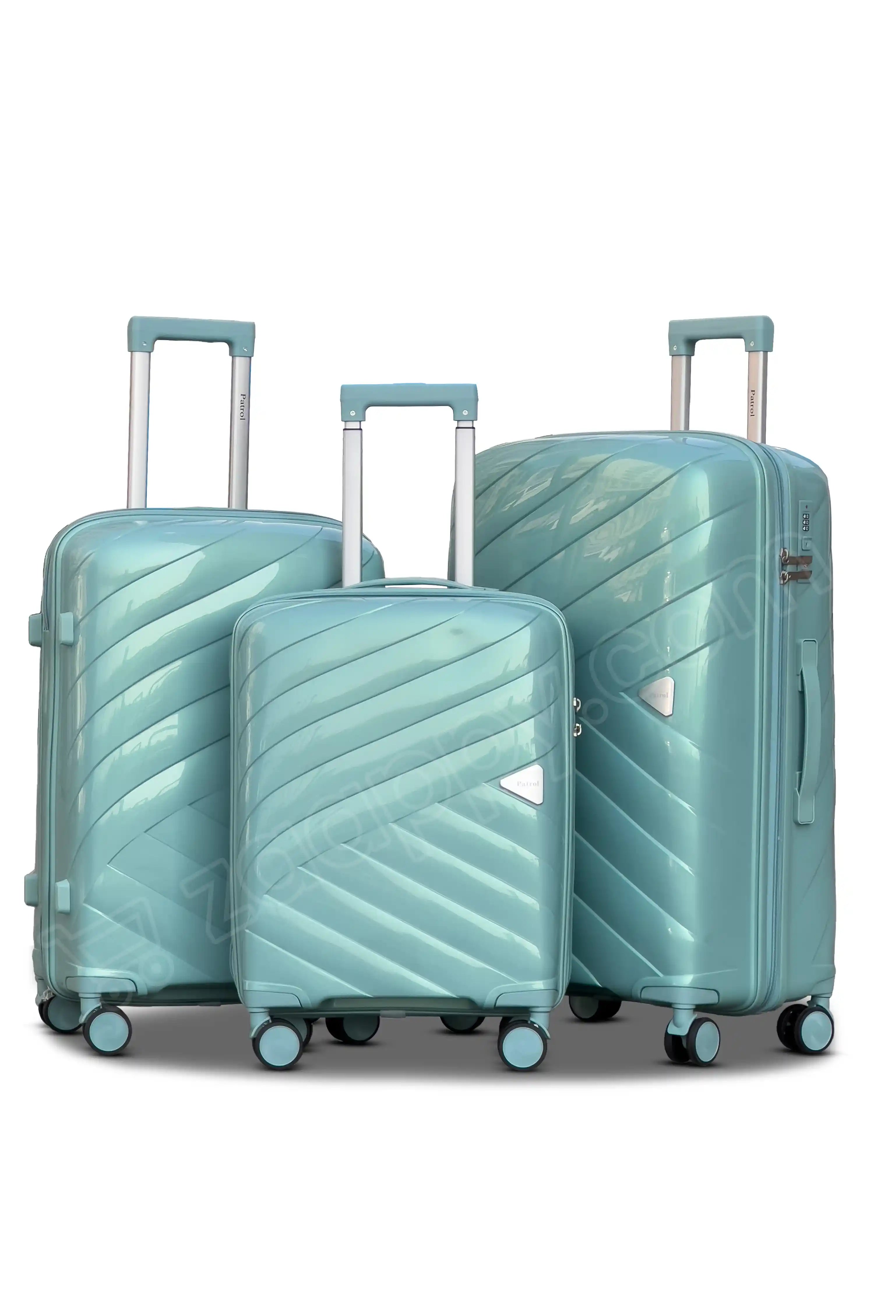 Aqualite Glossy 4 Pcs Hardside Luggage Set Durable Unbreakable PP Spinner Suitcase