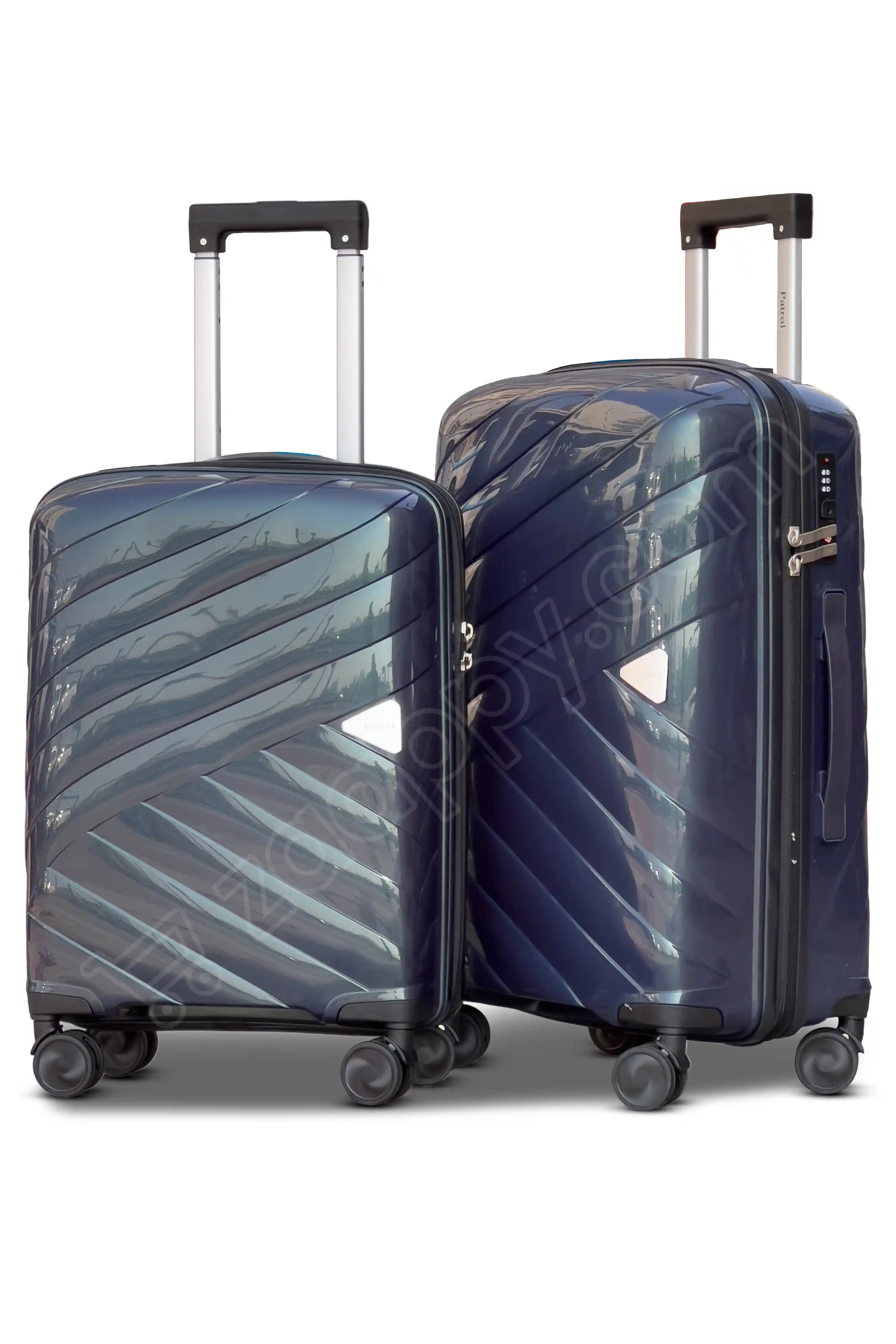 Aqualite Glossy 4 Pcs Hardside Luggage Set Durable Unbreakable PP Spinner Suitcase