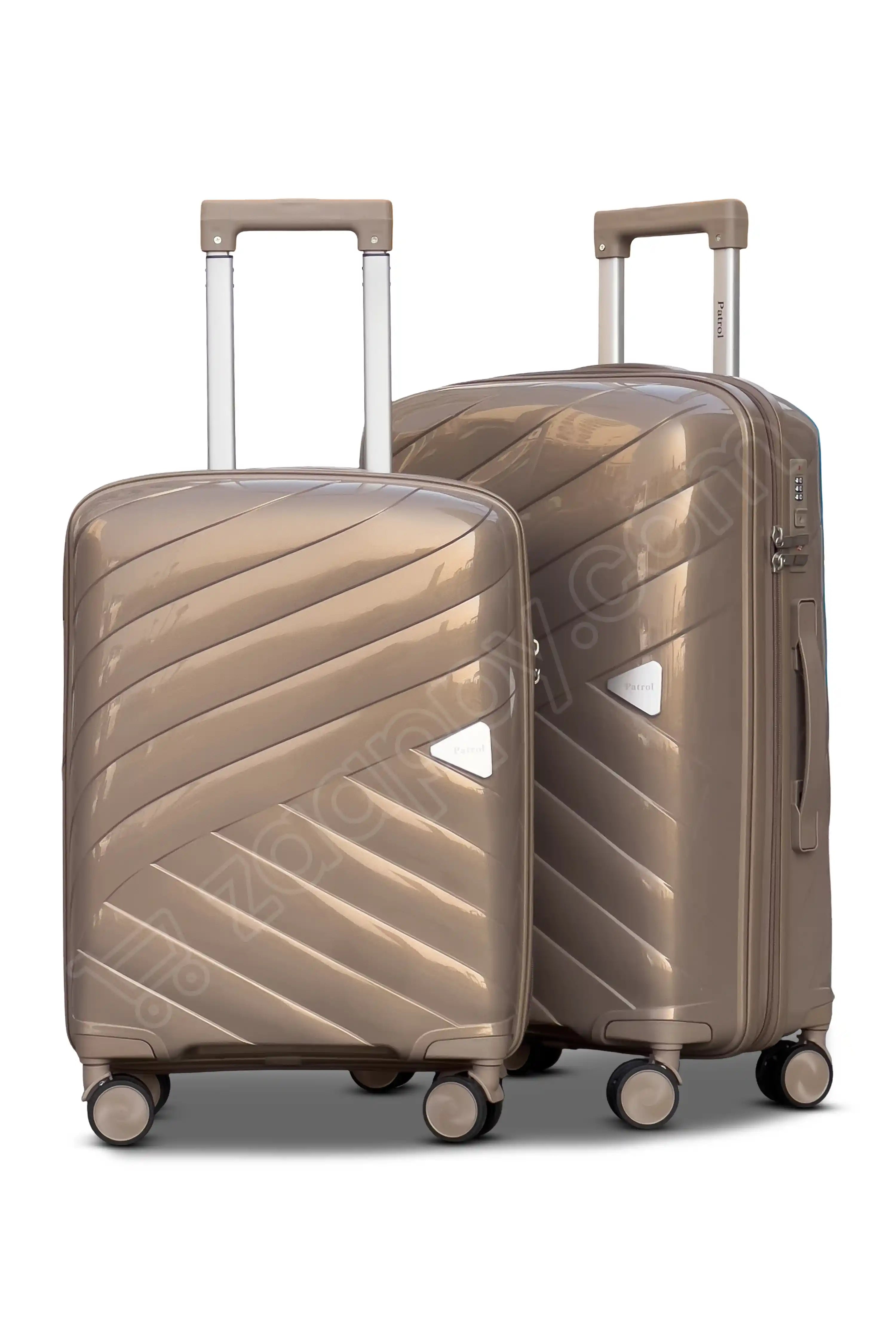 Aqualite Glossy 4 Pcs Hardside Luggage Set Durable Unbreakable PP Spinner Suitcase