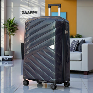 28 Inch Aqualite Glossy PP Unbreakable Hard Shell Large Size Check In Luggage with Spinner Wheels