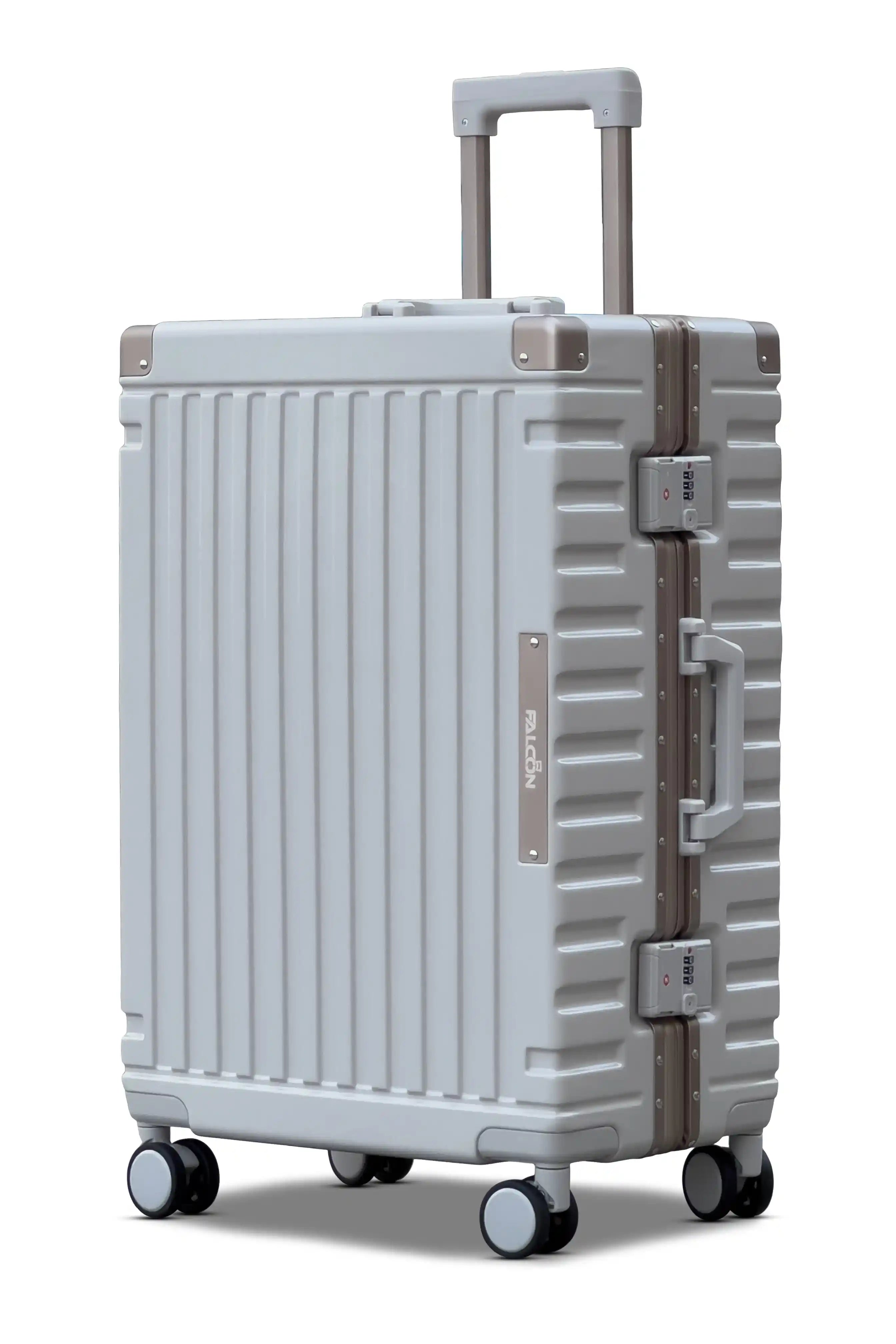 Aeris Aluminium Framed Lightweight PC 3 Pcs Set (20/24/28 Inch) Luggage Bags with Smooth Spinner Wheels