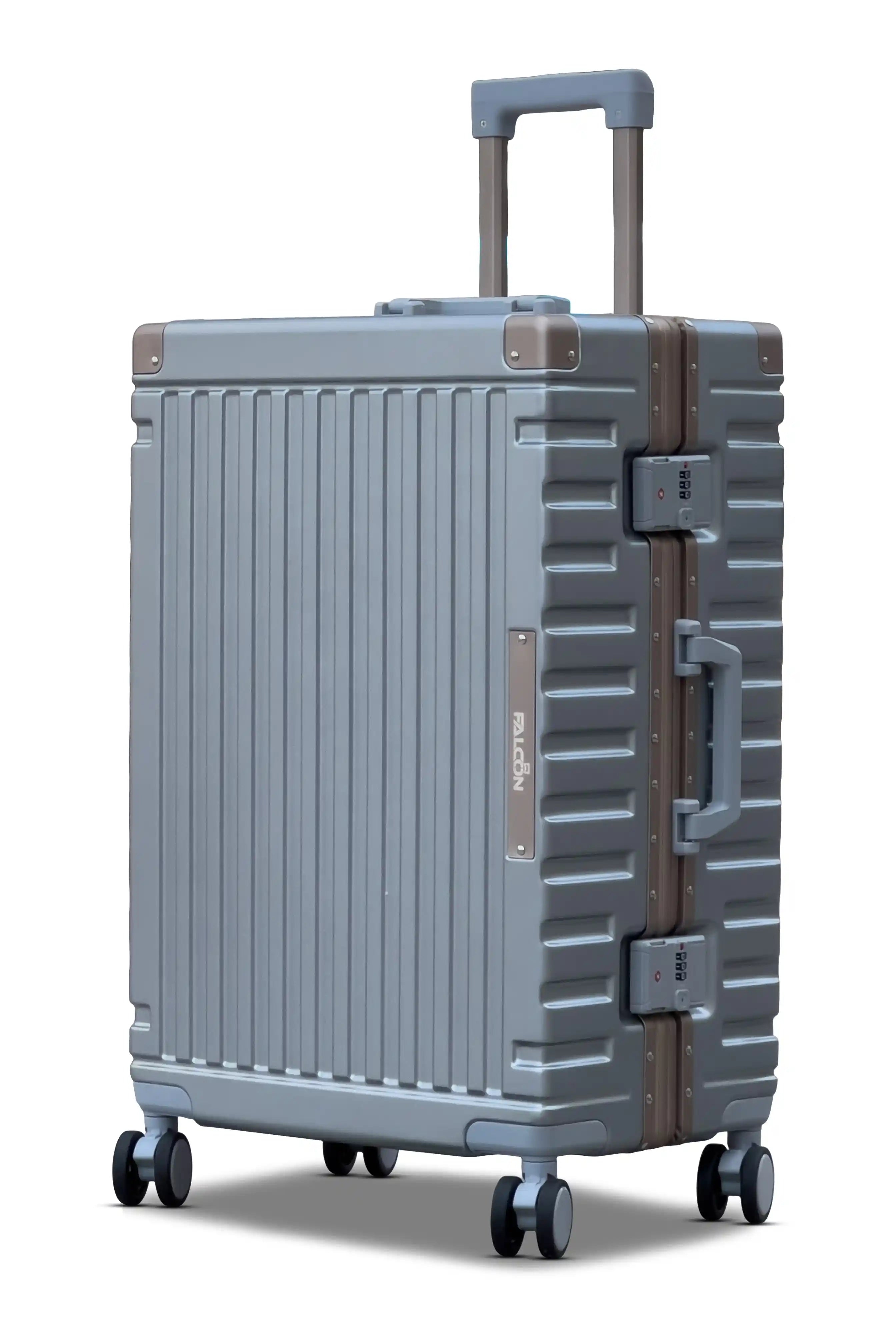 Aeris Aluminium Framed Lightweight PC 3 Pcs Set (20/24/28 Inch) Luggage Bags with Smooth Spinner Wheels