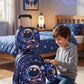 Astro Wheeled 3 Pcs Set School Bag, Lightweight With Multiple Compartments And Adjustable Padded Straps