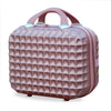 Square Cut ABS Beauty Case Rose Gold Colour Lightweight Cosmetics Bag | 2 Year Warranty